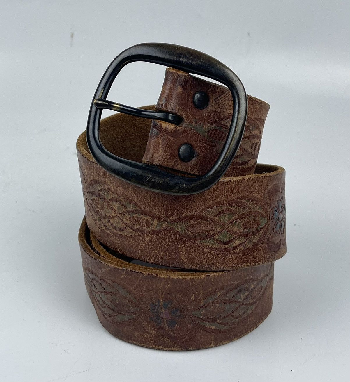 Genuine Leather × Japanese Brand genuine leather belt Size 34 - 1 Thumbnail