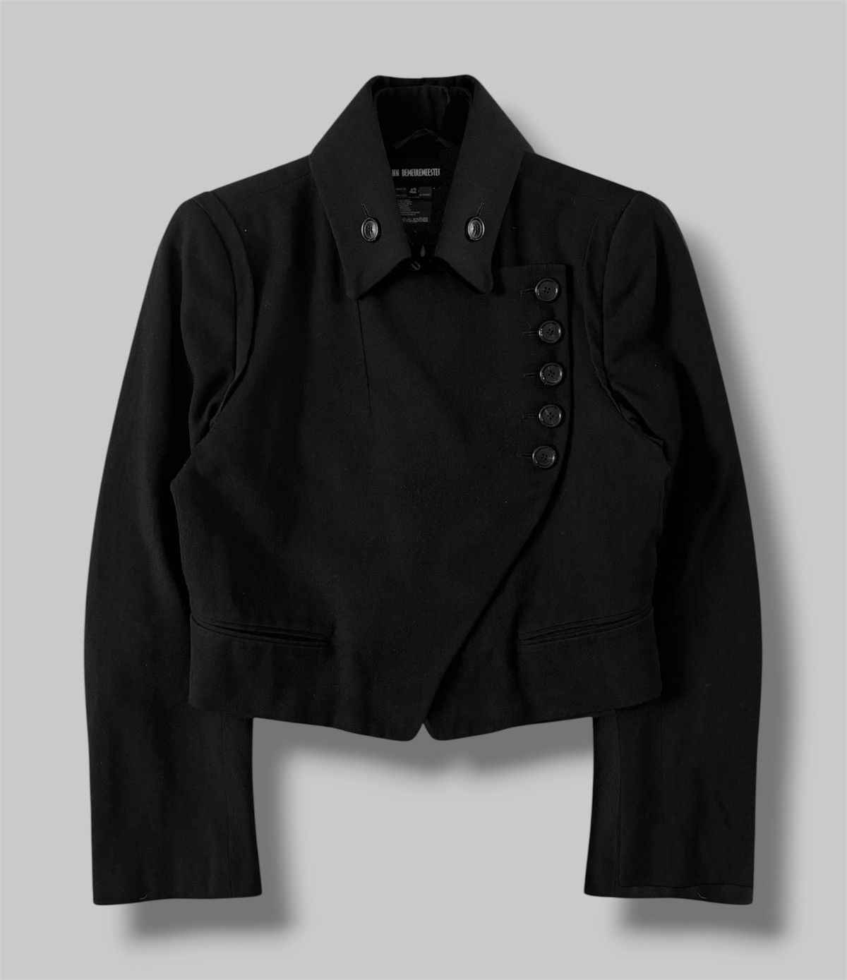 Ann Demeulemeester Ann Demeulemeester AW03 Asymmetrical Fencing Jacket Size US S / EU 44-46 / 1 - 1 Thumbnail