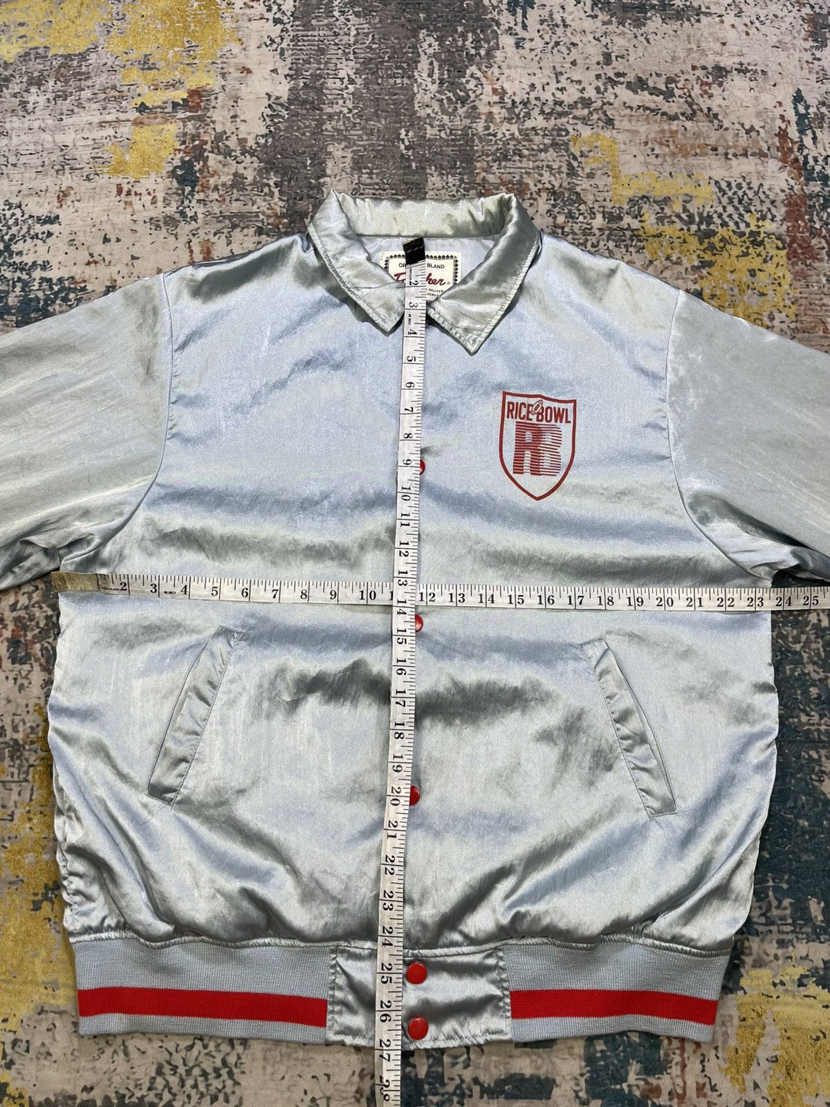 NFL Vintage Rice Bowl Satin Jacket Size US L / EU 52-54 / 3 - 10 Thumbnail
