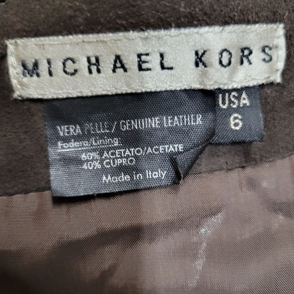 Michael Kors Michael Kors Vera Pelle Genuine Leather A-line Style Size 28" / US 6 / IT 42 - 7 Thumbnail