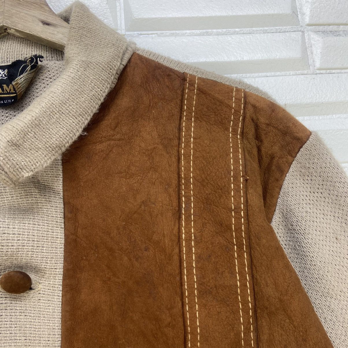Leather × Vintage Vintage 60s Campus Made in USA Leather + Knitwear Jacket Size US S / EU 44-46 / 1 - 8 Thumbnail