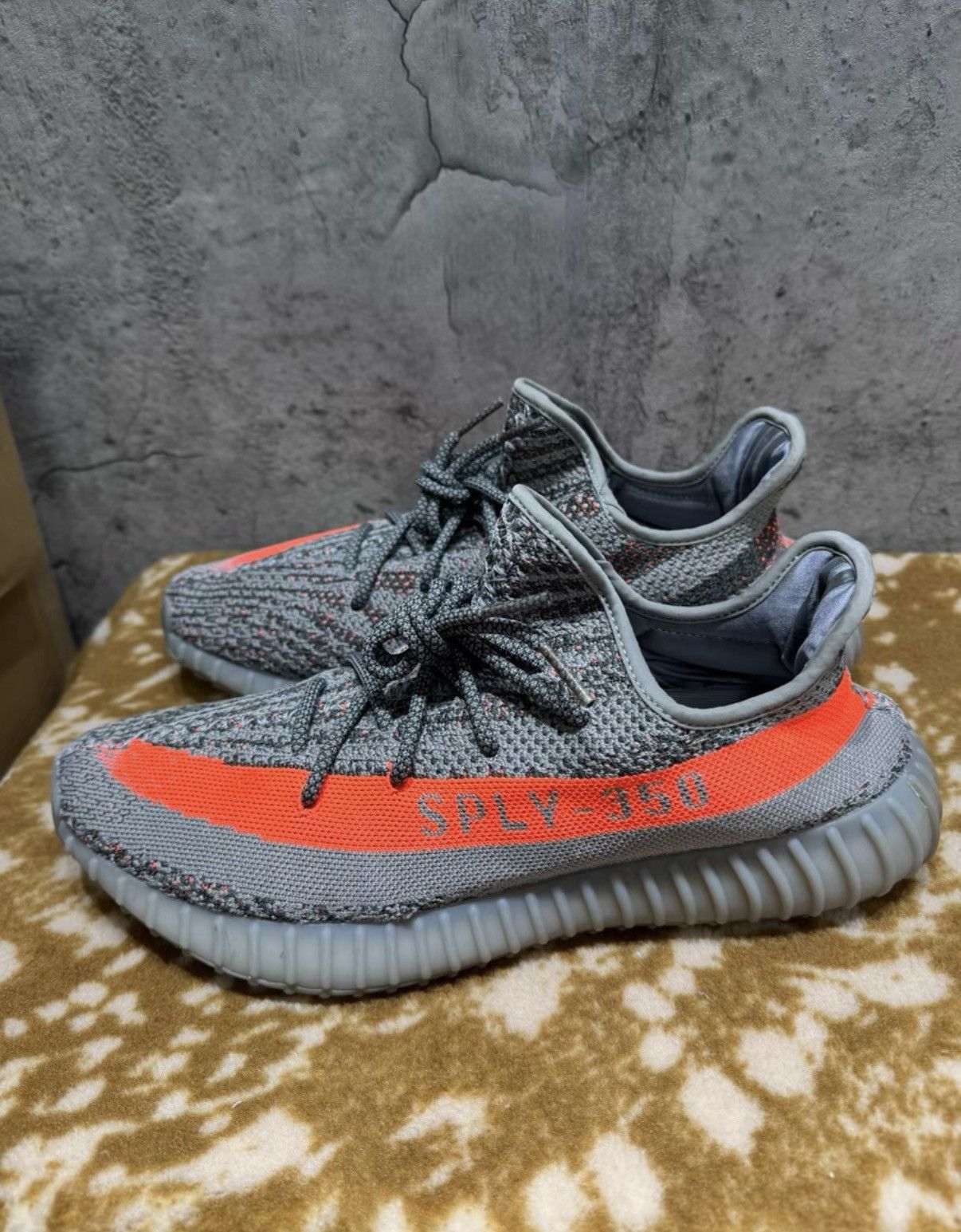 Adidas Adidas Yeezy 350 Grey Orange Reflective K37 Size US 13 / EU 46 - 3 Thumbnail