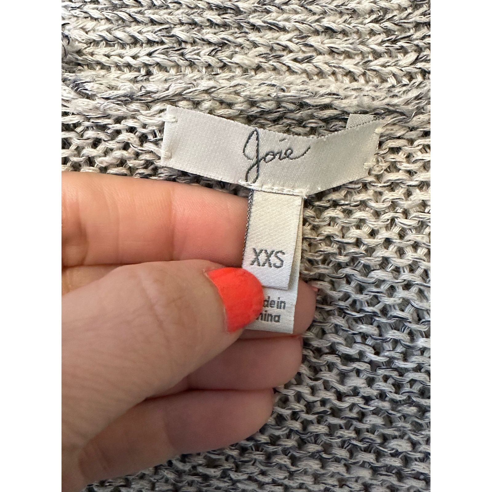 Joie Joie gray cap sleeves fringed open front cardigan size XXS Size XXS / US 00 / IT 34 - 5 Thumbnail