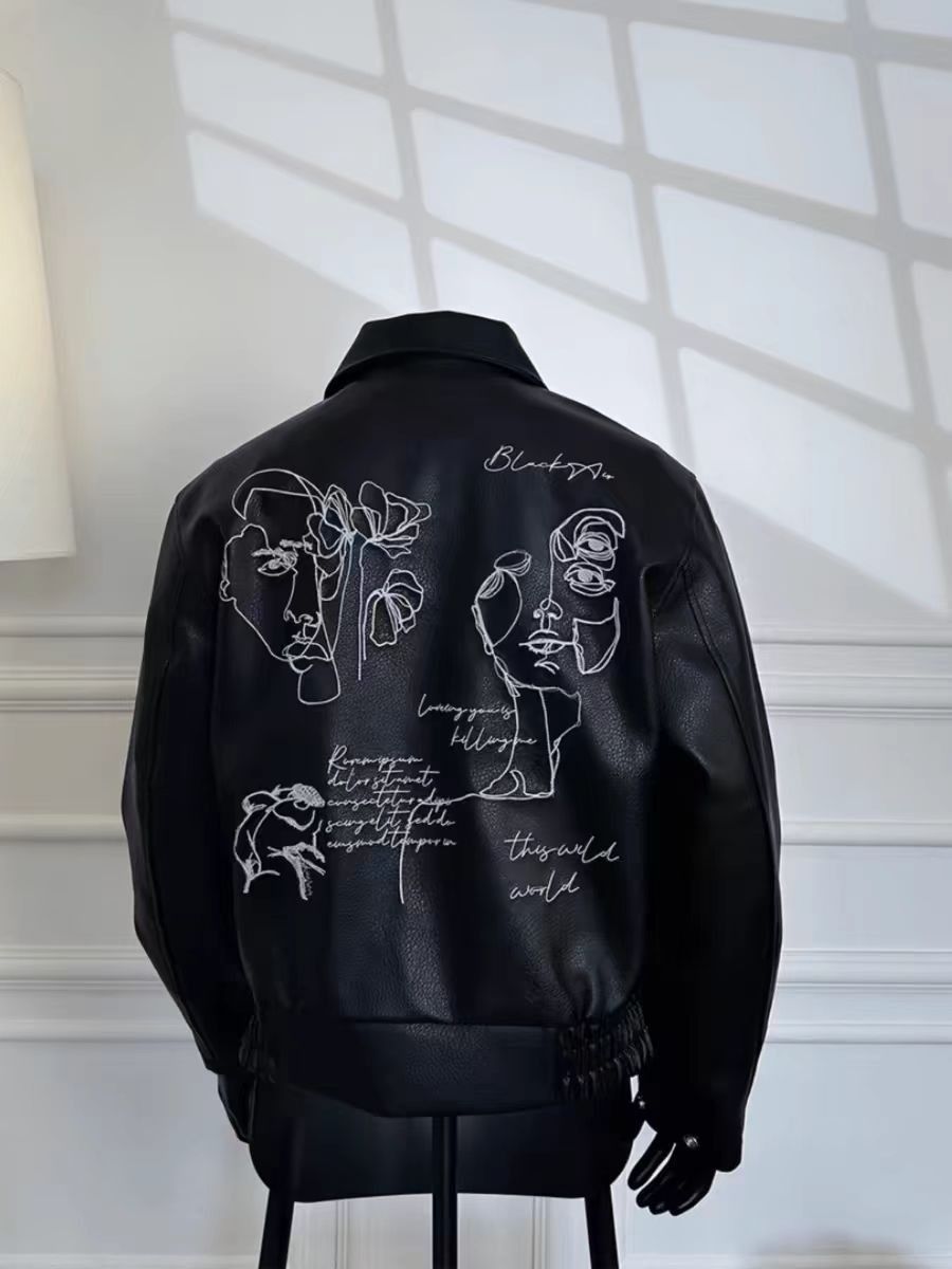 Japanese Brand Vintage Street Punk Aged PU Leather Jacket Coat Size US L / EU 52-54 / 3 - 1 Thumbnail
