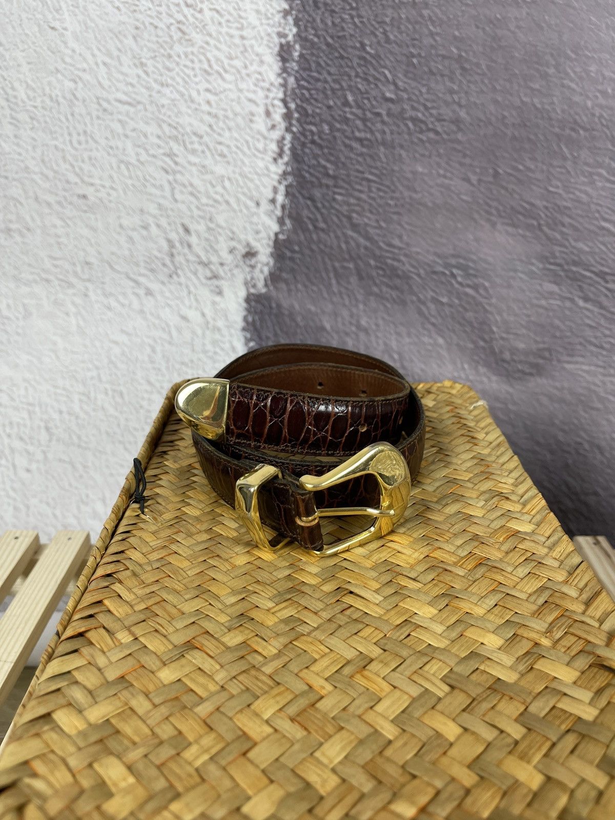 MCM MCM vintage crocodile leather women’s belt Size ONE SIZE - 4 Thumbnail