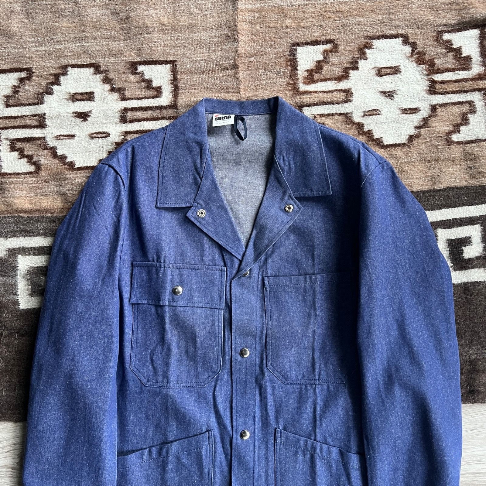 Vintage Vintage French Workwear Utility Chore Snap Jacket 9685AC Size US L / EU 52-54 / 3 - 2 Thumbnail