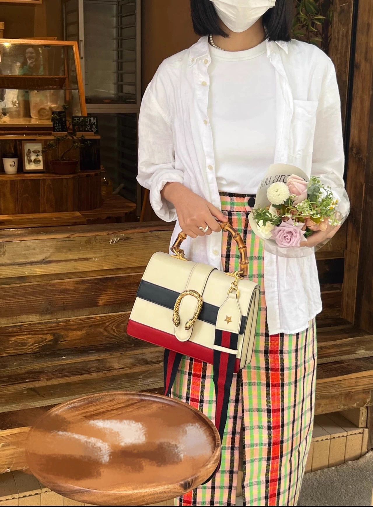 Gucci GUCCI Dionysus Bamboo Tri-color Shoulder Bag with receipt Size ONE SIZE - 2 Thumbnail