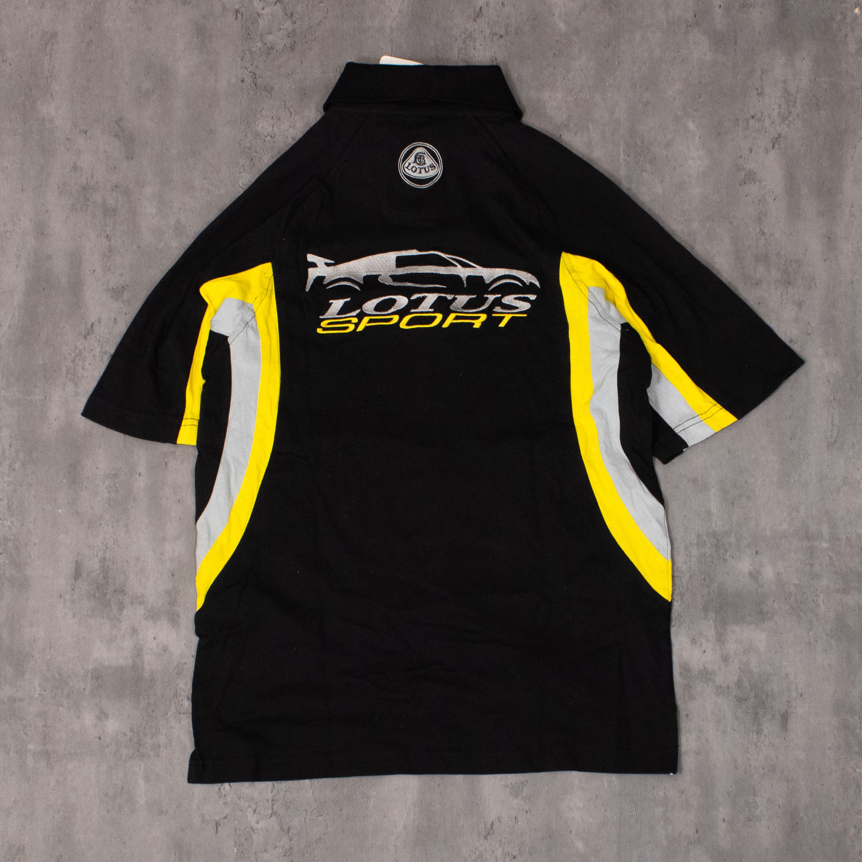 Lamborghini × Vintage Y2K 2000's Dread Lotus Sport Deadstock Black Polo Shirt Size US S / EU 44-46 / 1 - 7 Thumbnail