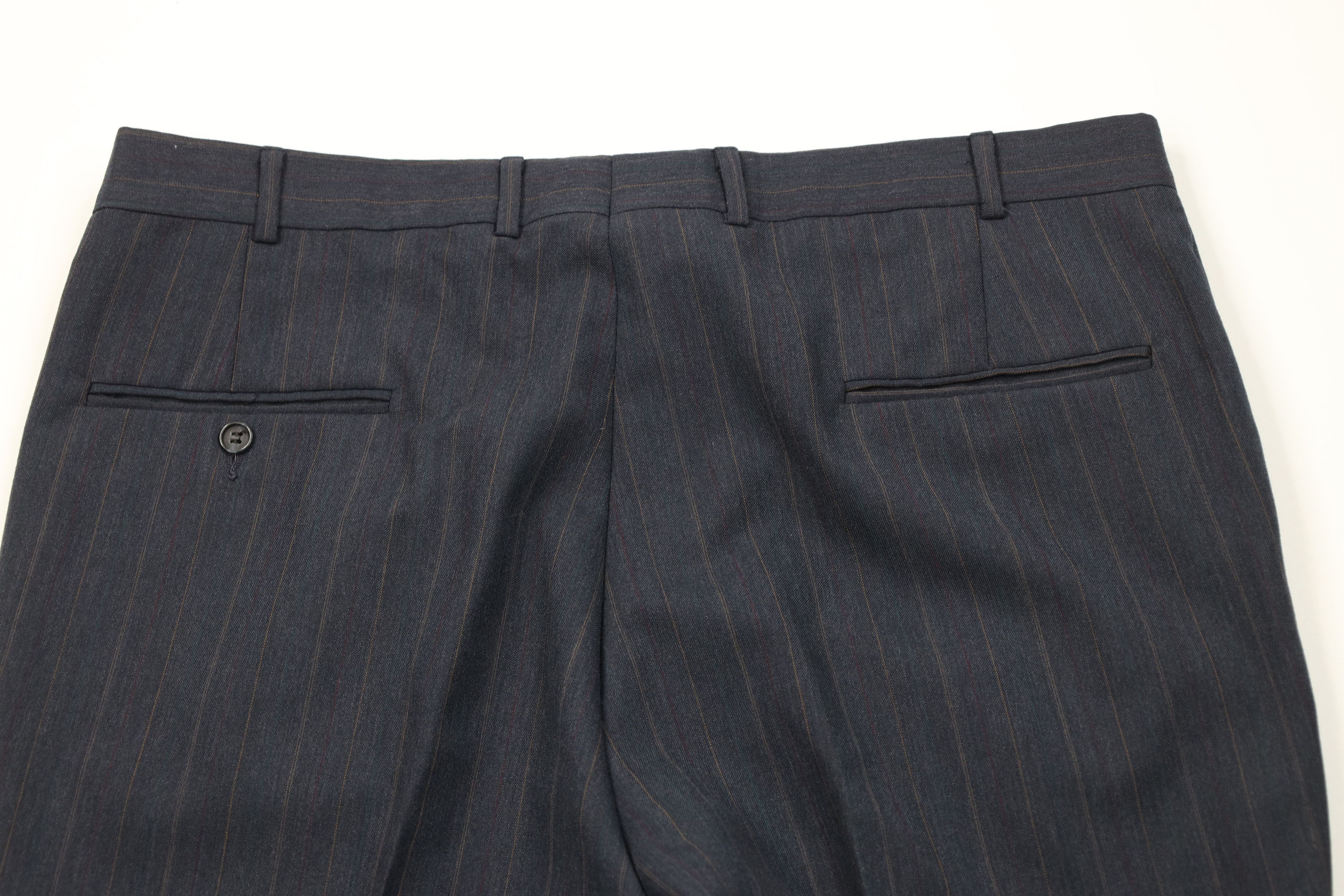 Vintage Vintage 70s Streetwear Pinstriped Wide Leg Chino Pants USA Size US 38 / EU 54 - 10 Thumbnail