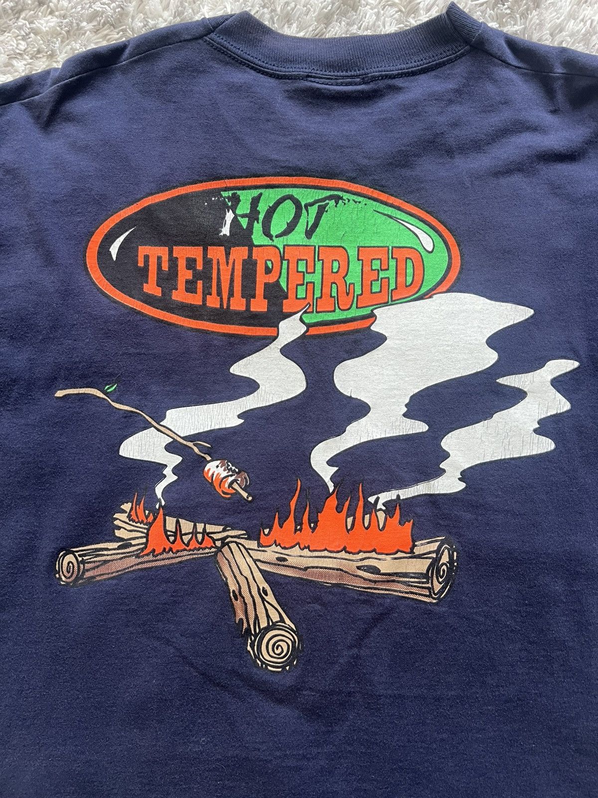 Vintage × Warner Bros Vintage Looney Tunes Taz Camping Hot Tempered AOP Size US L / EU 52-54 / 3 - 4 Thumbnail