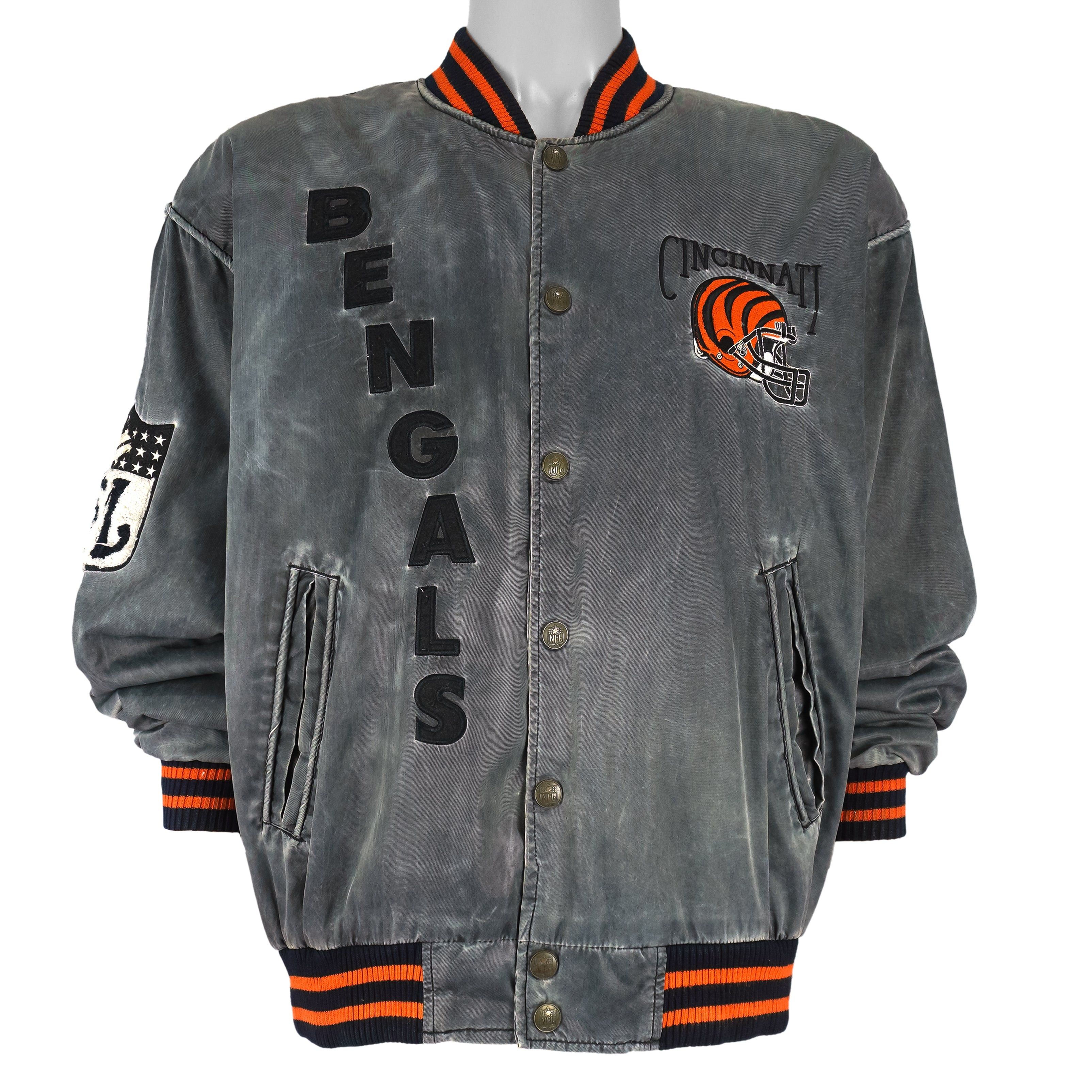 NFL Campri - Cincinnati Bengals Logan Wilson No. 55 Jacket 1990s Size US L / EU 52-54 / 3 - 7 Thumbnail