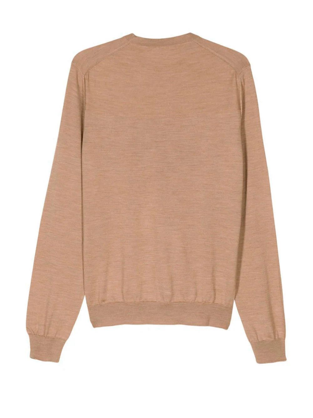 Jil Sander o1y1124 Crew-Neck Sweater in Camel Brown Size US XL / EU 56 / 4 - 2 Thumbnail