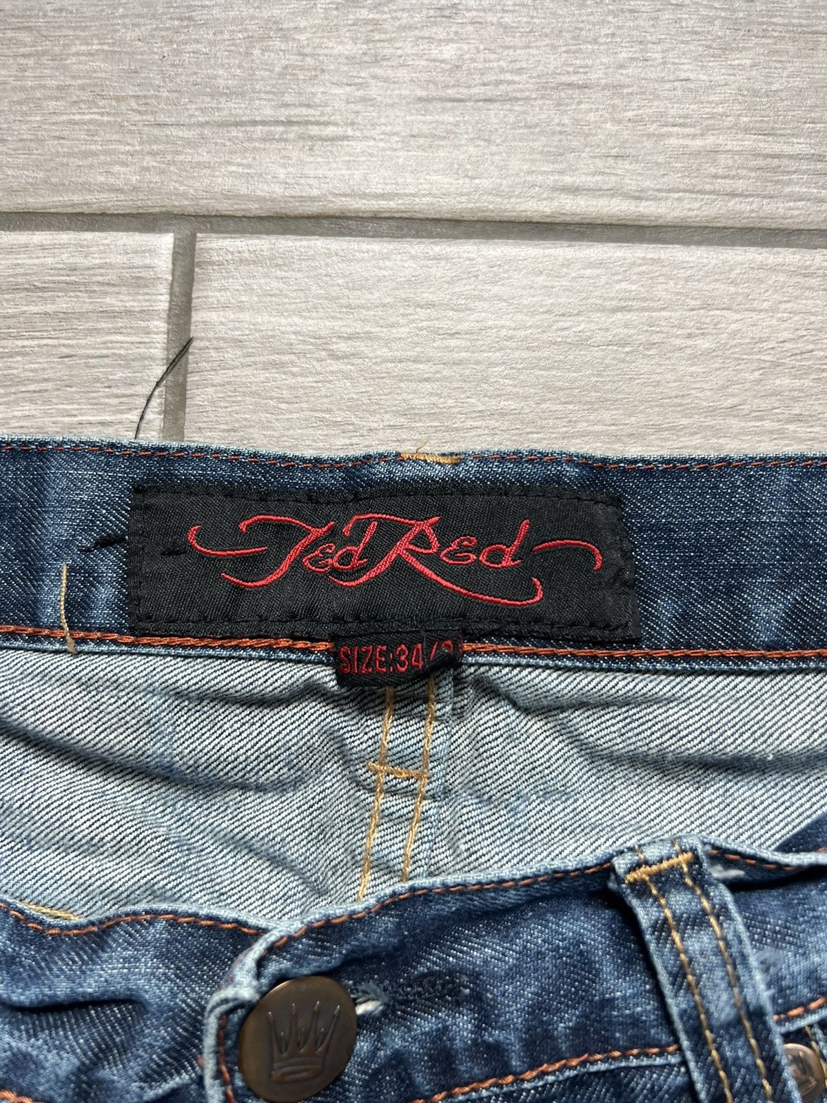 Ed Hardy Vintage Style Ed Hardy Jeans Pants Y2K Avangarde Size US 34 / EU 50 - 17 Thumbnail