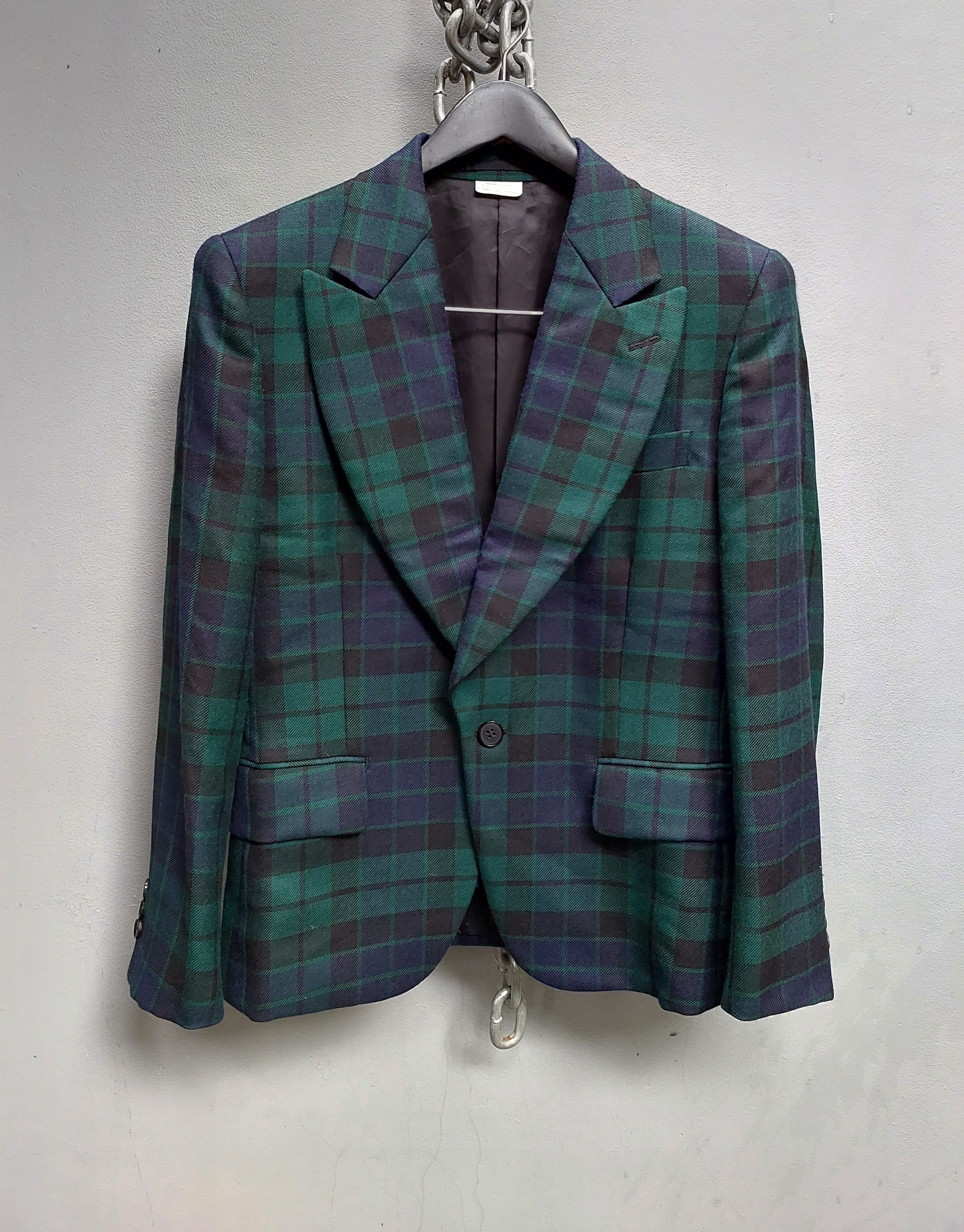 Comme des Garcons Comme des Garcons Flannel One-Button Jacket Size 36S - 1 Thumbnail