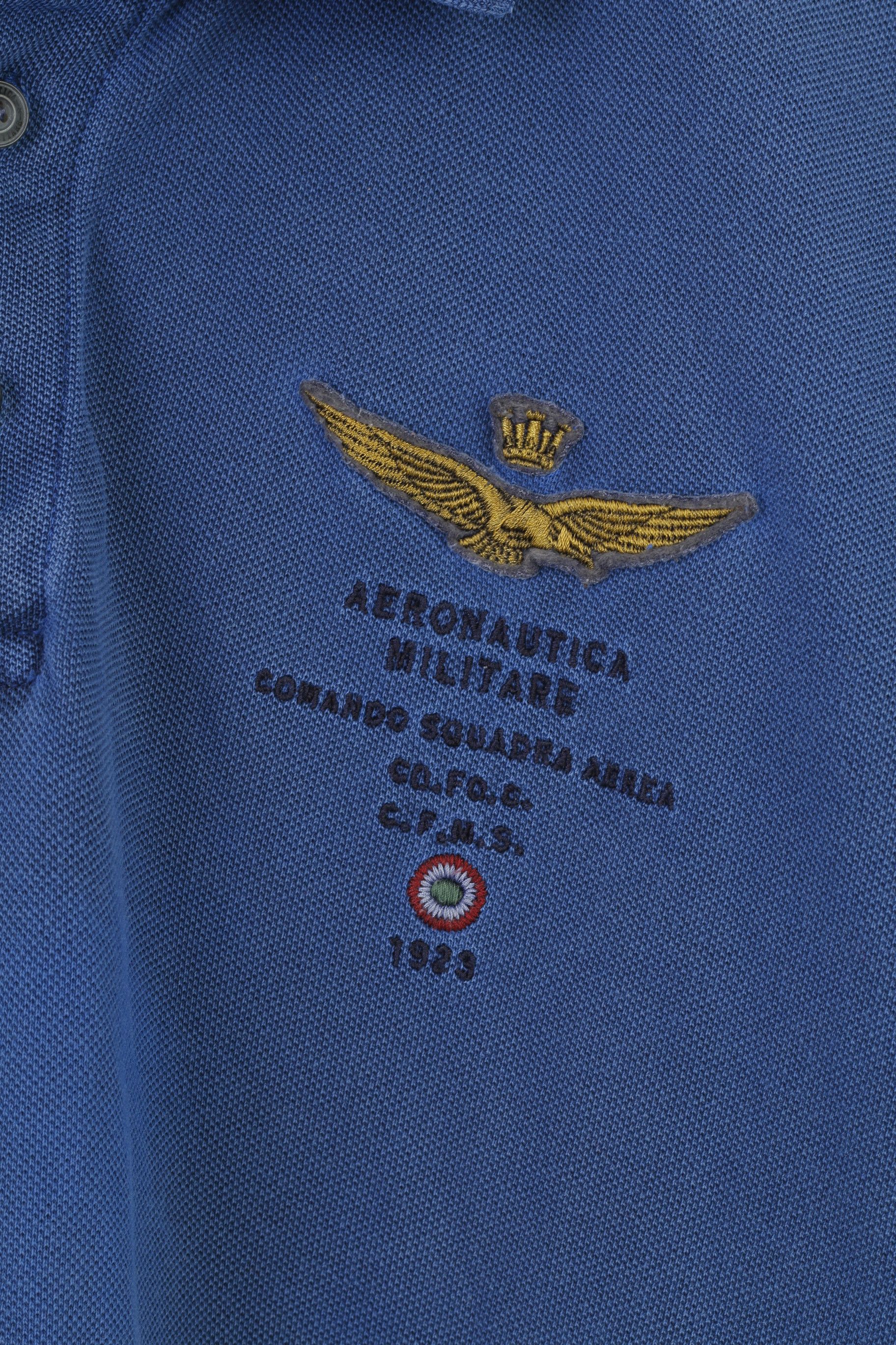 Aeronautica Militare Aeronautica Militare Men XXL Polo Shirt Navy Blue 10150 Size US XXL / EU 58 / 5 - 3 Thumbnail