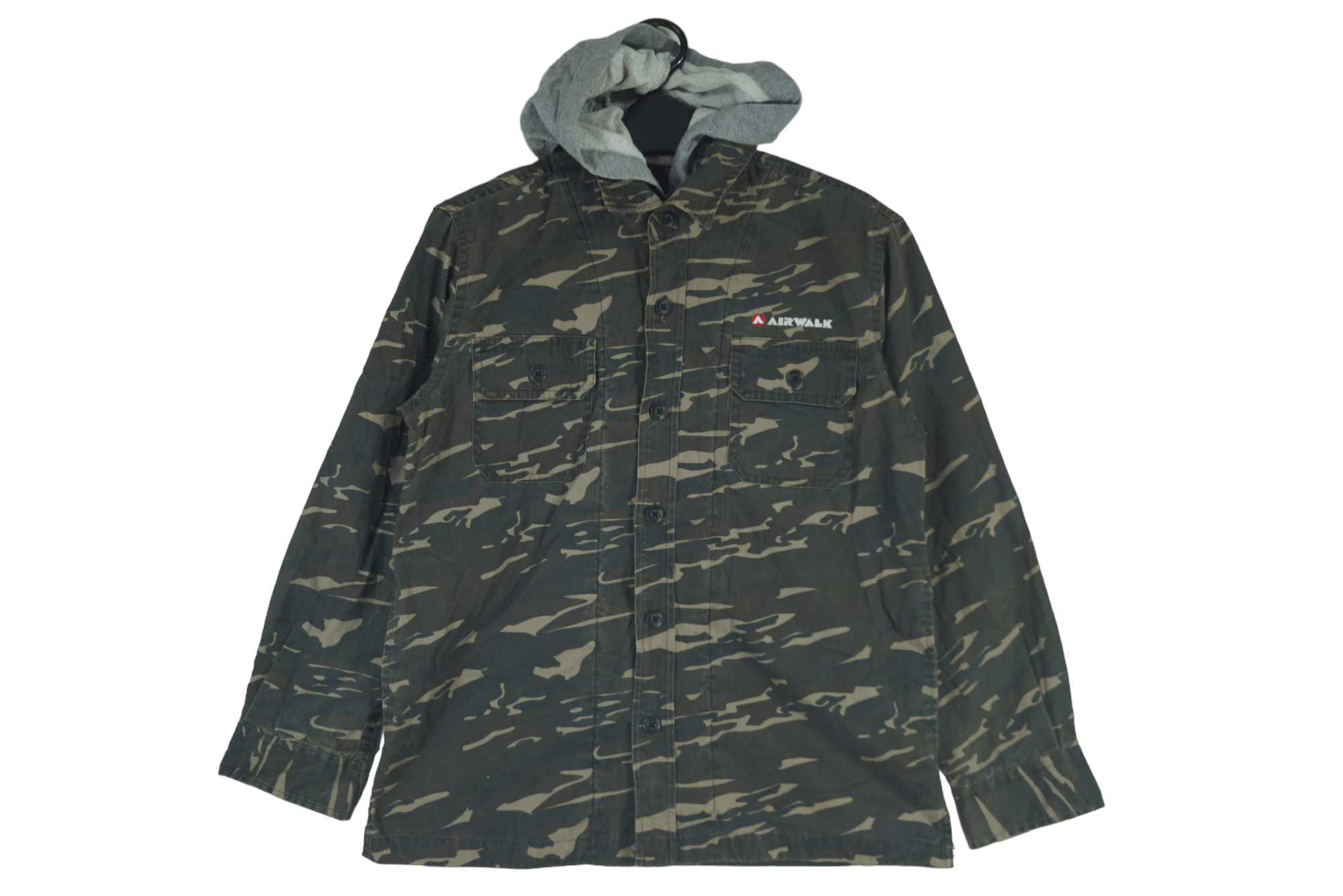 Airwalk × Vintage Vintage Airwalk Jacket Hoodie Camo Nice Design Size US S / EU 44-46 / 1 - 1 Thumbnail