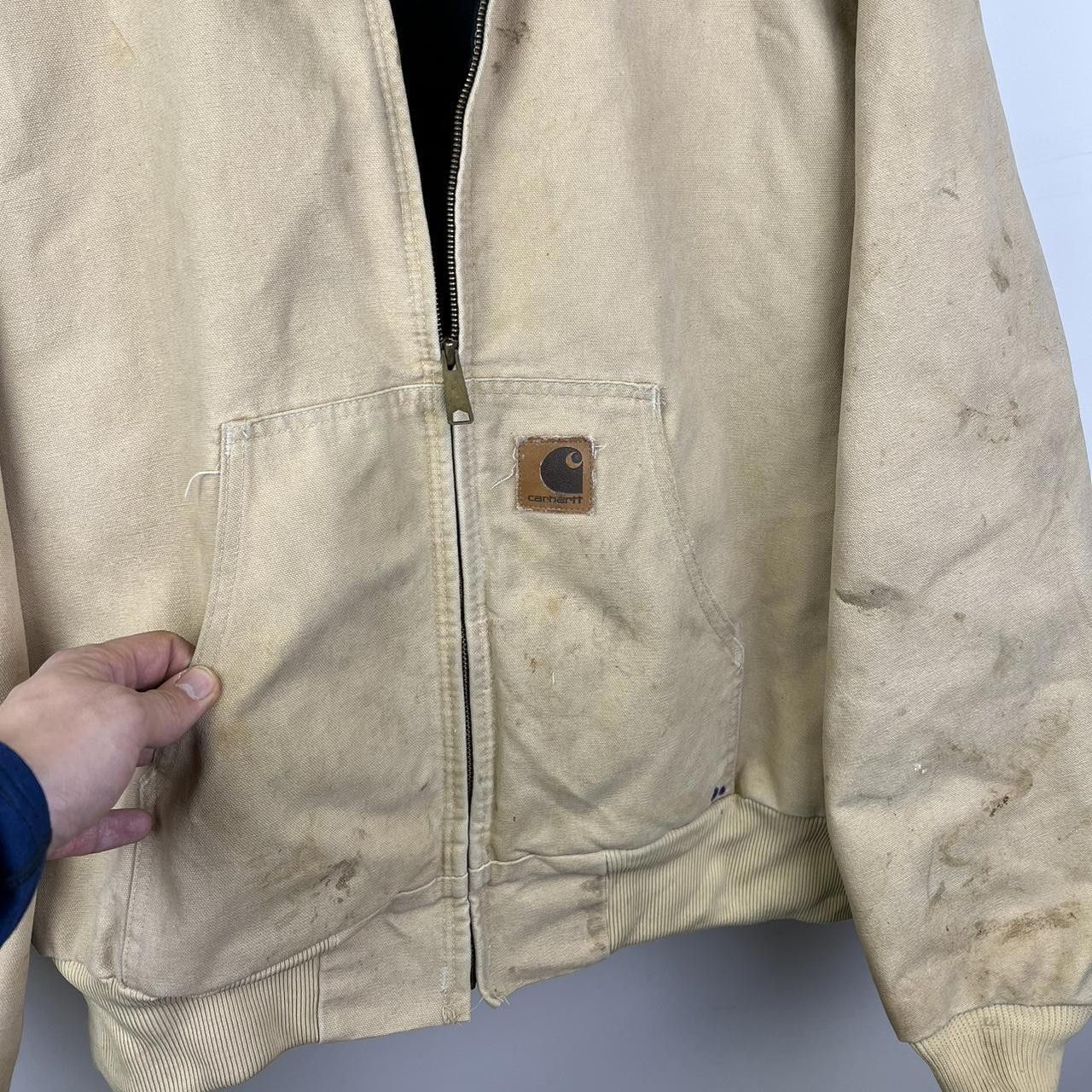 Carhartt 90s Carhartt Heavyweight Zip-Up Hoodie - Work Style Vintage Size US XL / EU 56 / 4 - 3 Thumbnail
