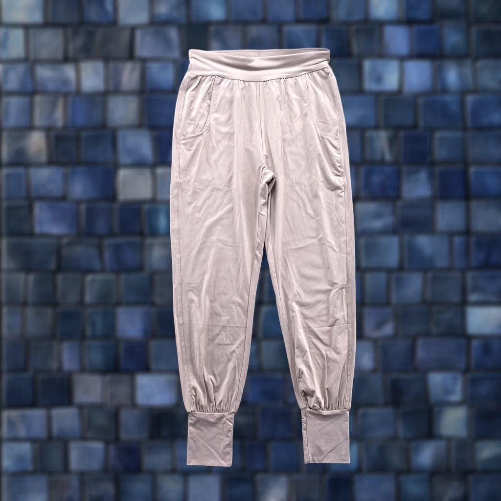 Pinko ZYIA Active Lightweight Pale Pink Tapered Joggers Pants Women S Pink Nylon Spandex Athletic Pants Joggers 90s? Size 28" / US 6 / IT 42 - 1 Thumbnail