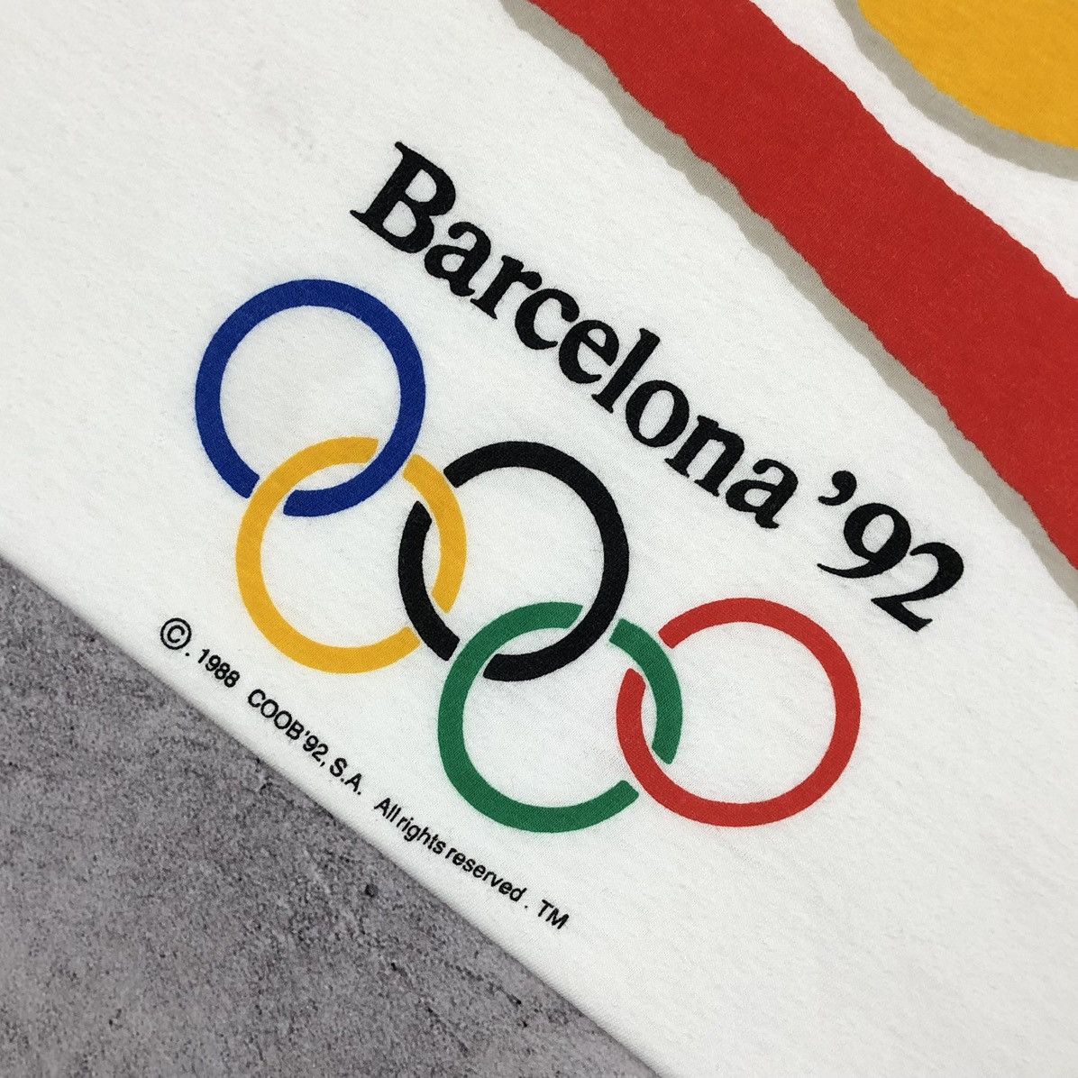 Vintage 1992 Barcelona Summer Olympics Game Tee Size US L / EU 52-54 / 3 - 2 Thumbnail