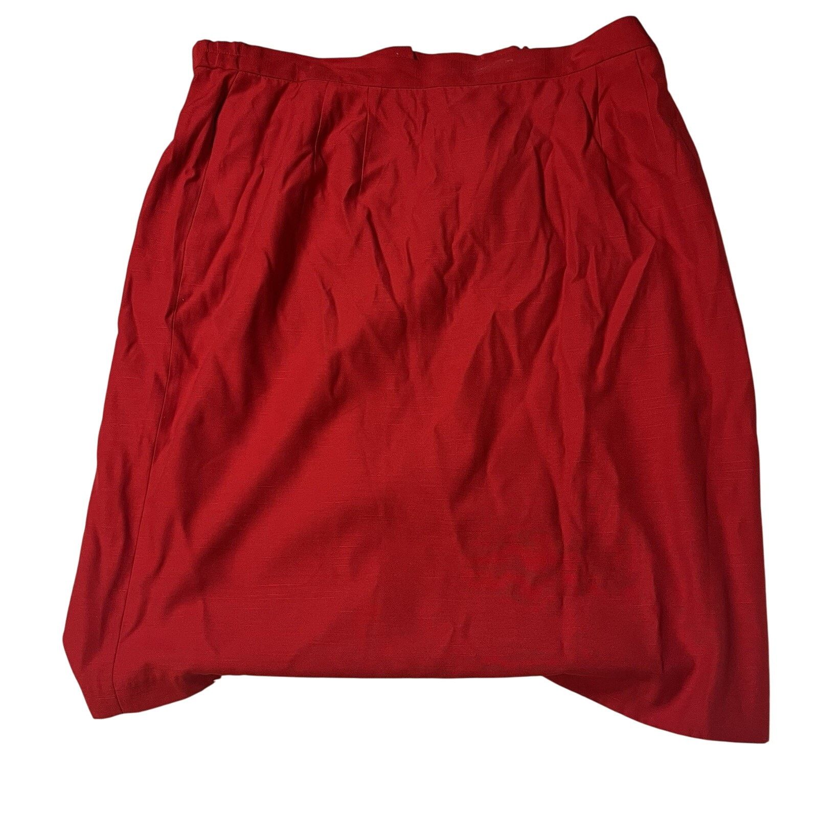 Other Unbranded Women’s Polyester Red Skirt 24W Pocket Below Knee Size 24" / US 00 / IT 34 - 1 Thumbnail