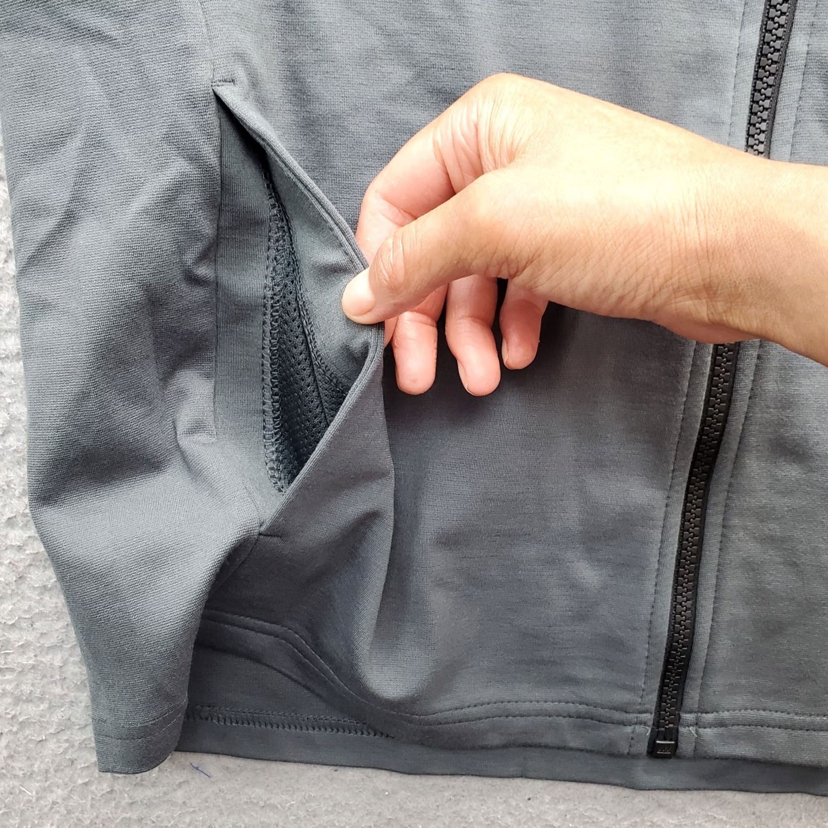 Vintage Member's Mark Mens Hoodie S Gray Rayon Luxe Full Zip Hooded Regular Size: S Size US S / EU 44-46 / 1 - 5 Thumbnail