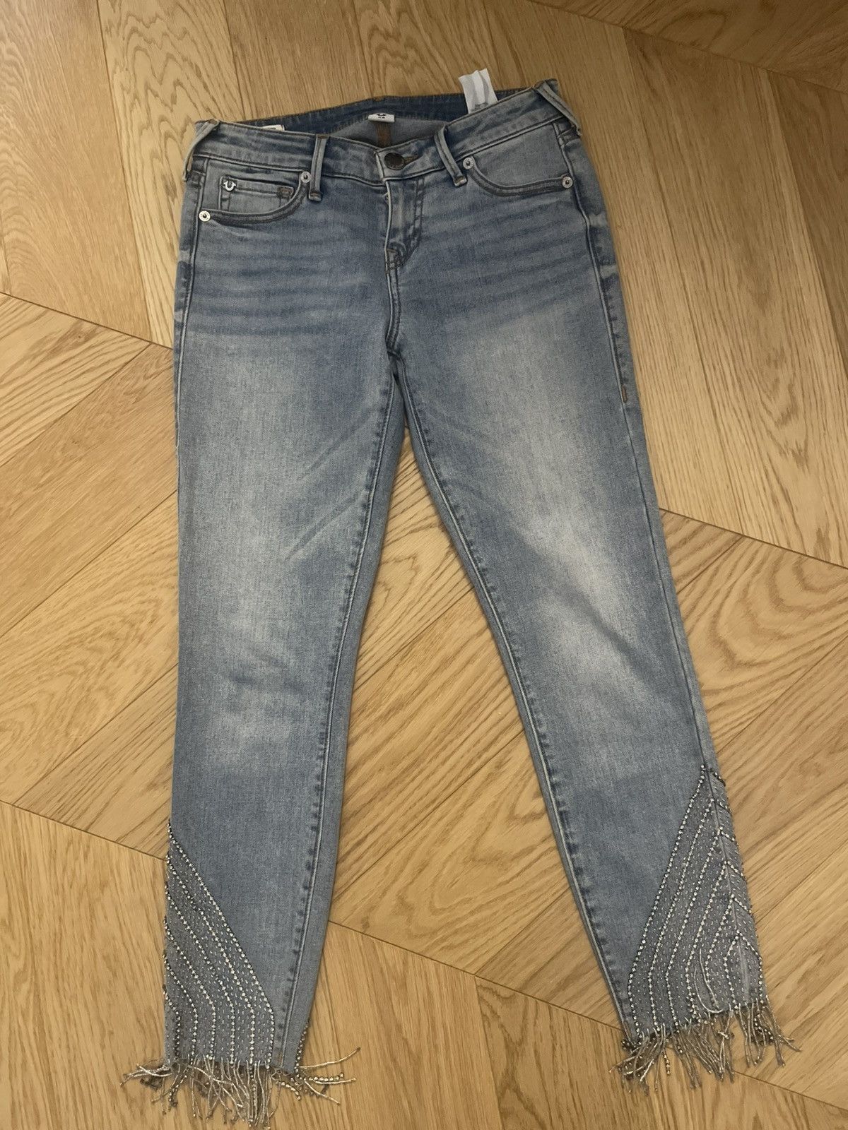 True Religion True Religion Halle crystal fringe jeans 26 Size 26" / US 2 / IT 38 - 1 Thumbnail