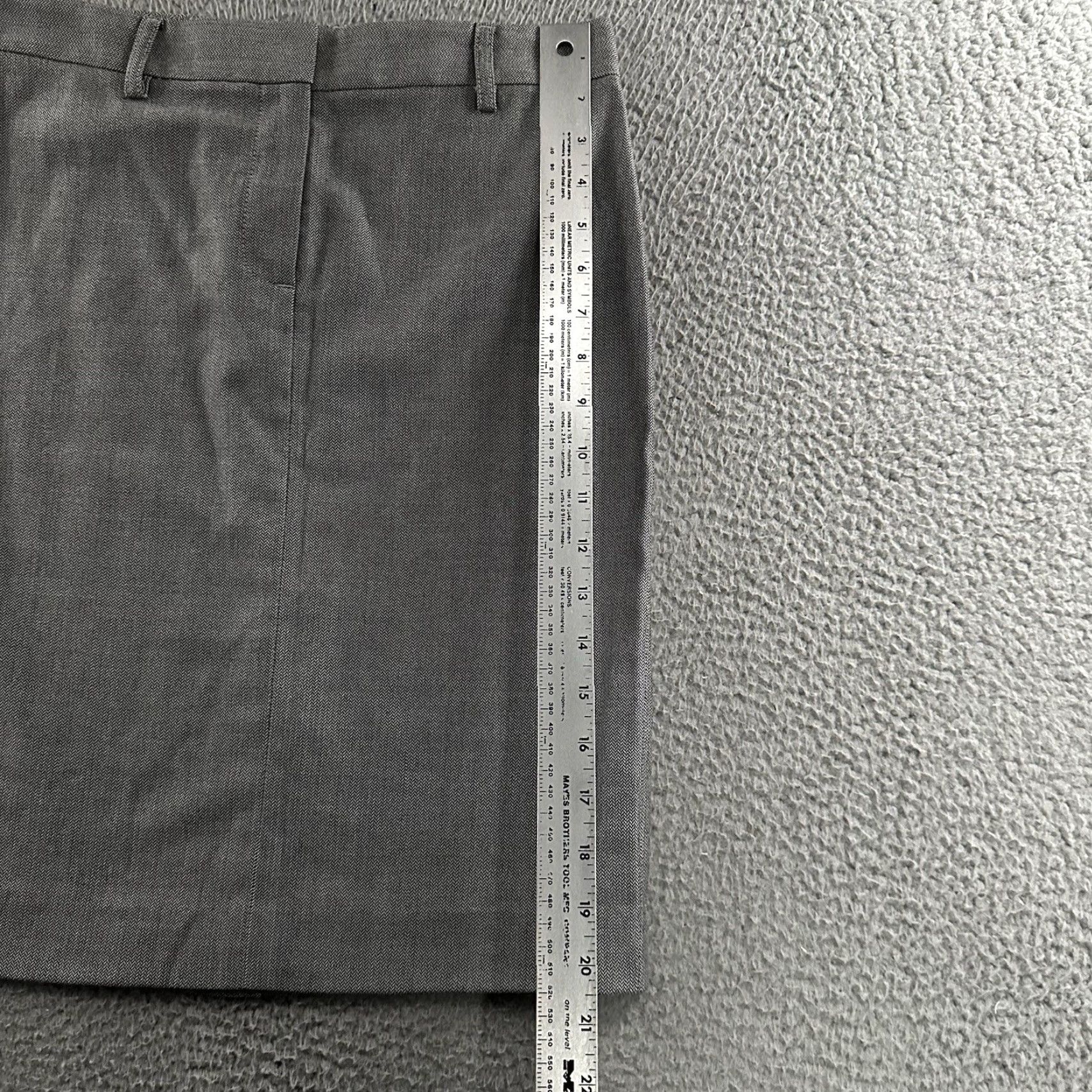 Theory Theory Skirt Women Gray 0 Wool Blend Knee Length Pencil Straight USA Made Size 25" / US 0 / IT 36 - 6 Thumbnail