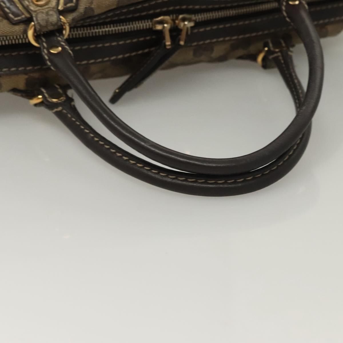 Gucci GUCCI GG Crystal Hand Bag Coated Canvas Beige Gold Size ONE SIZE - 7 Thumbnail
