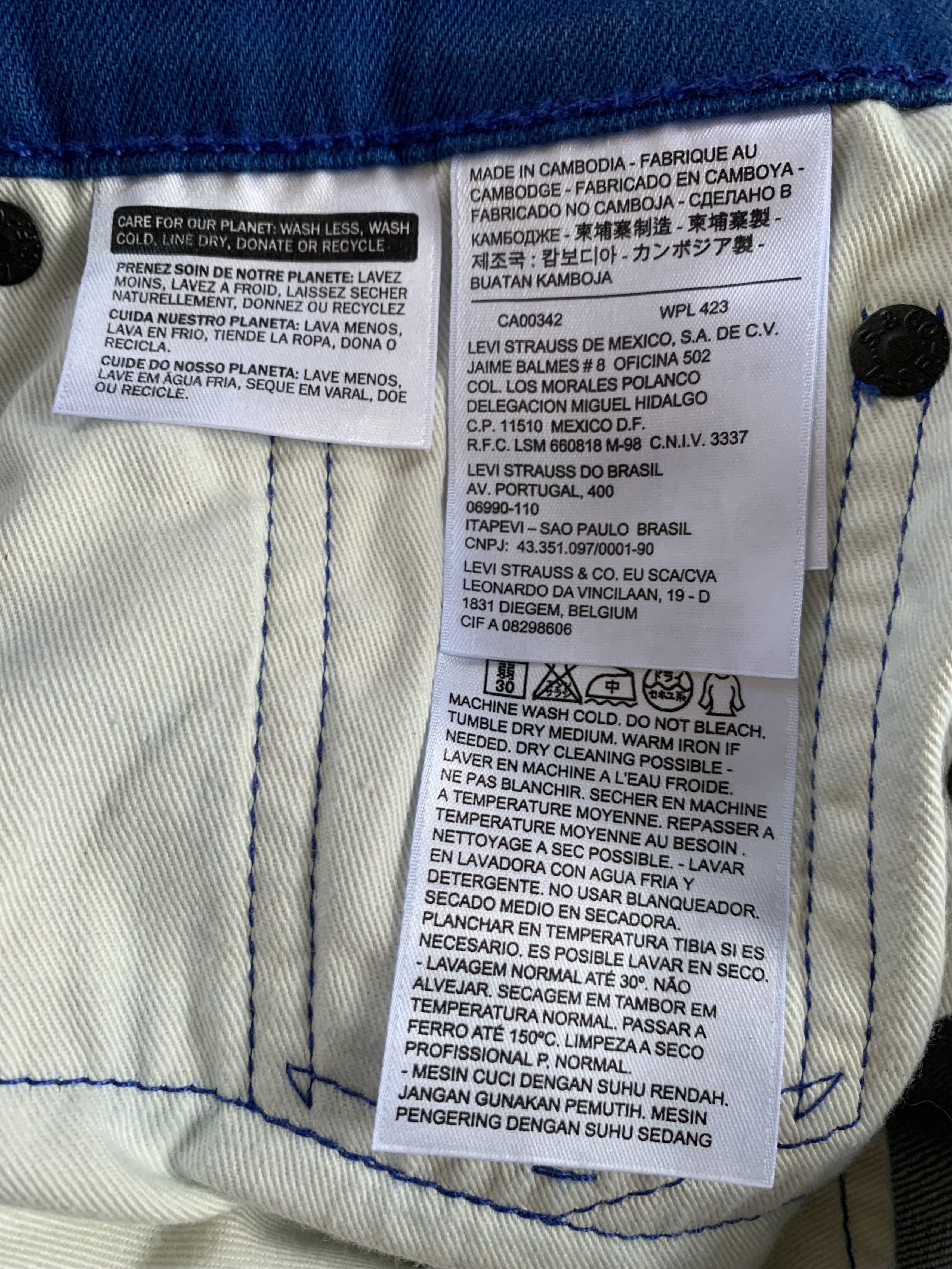Levi's Levis 511 Blue Jeans Size US 28 / EU 44 - 8 Thumbnail