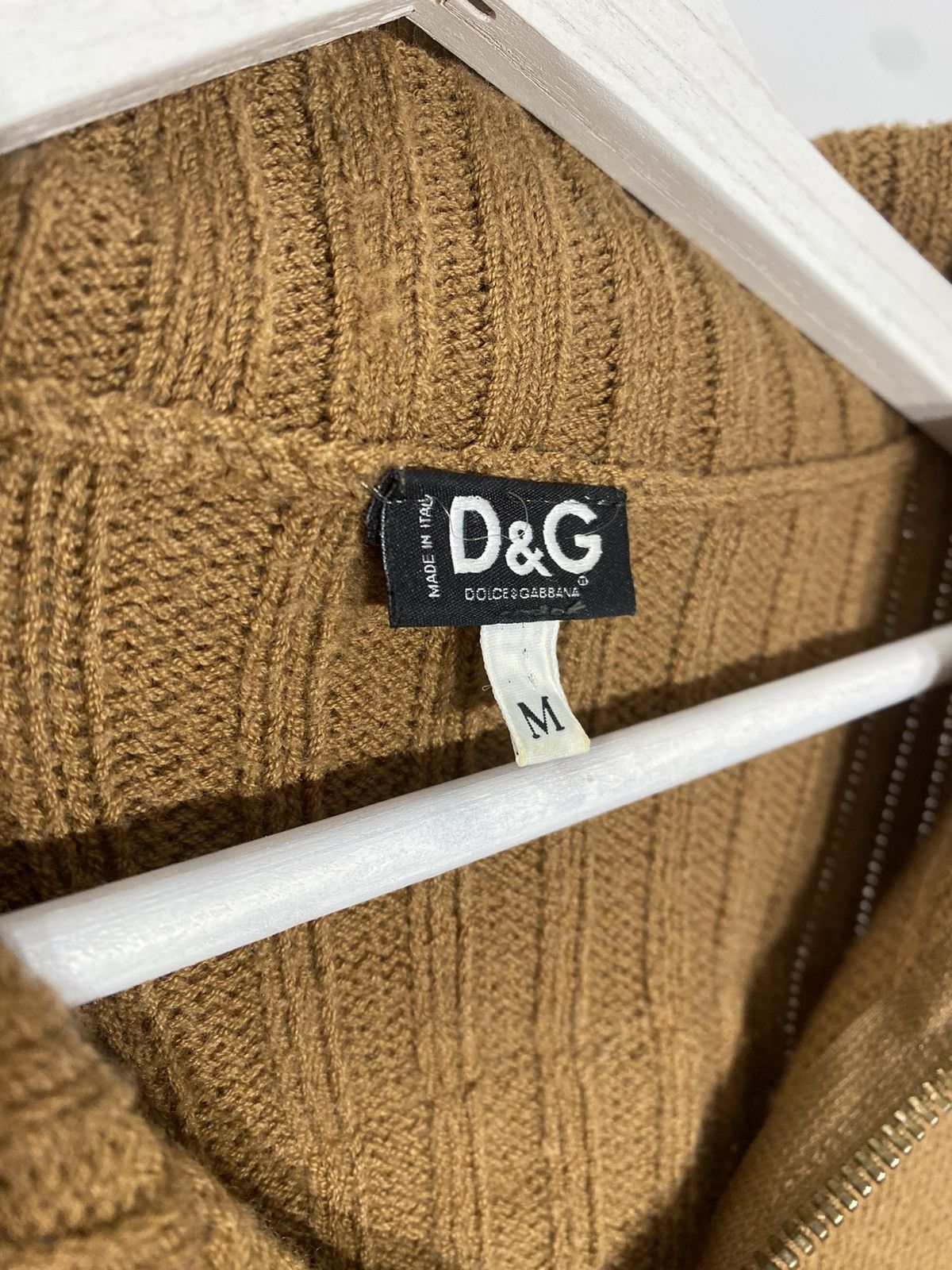 Designer × Dolce & Gabbana × Vintage Dolce & Gabbana zip sweater Brown Y2K vintage Size US M / EU 48-50 / 2 - 4 Thumbnail