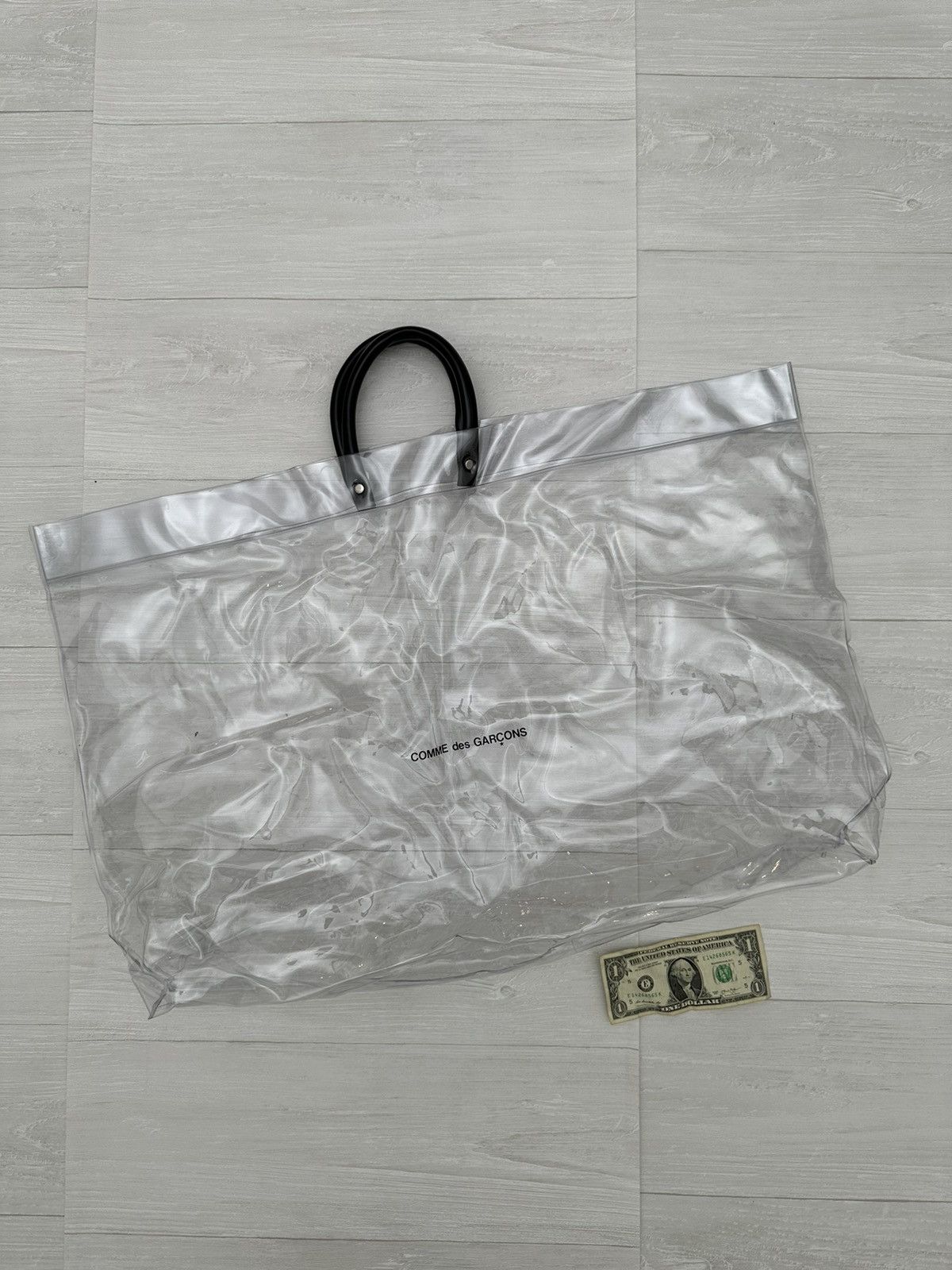 Comme des Garcons RARE Comme des Garcons Clear Transparent Vinyl Tote Bag Size ONE SIZE - 4 Thumbnail