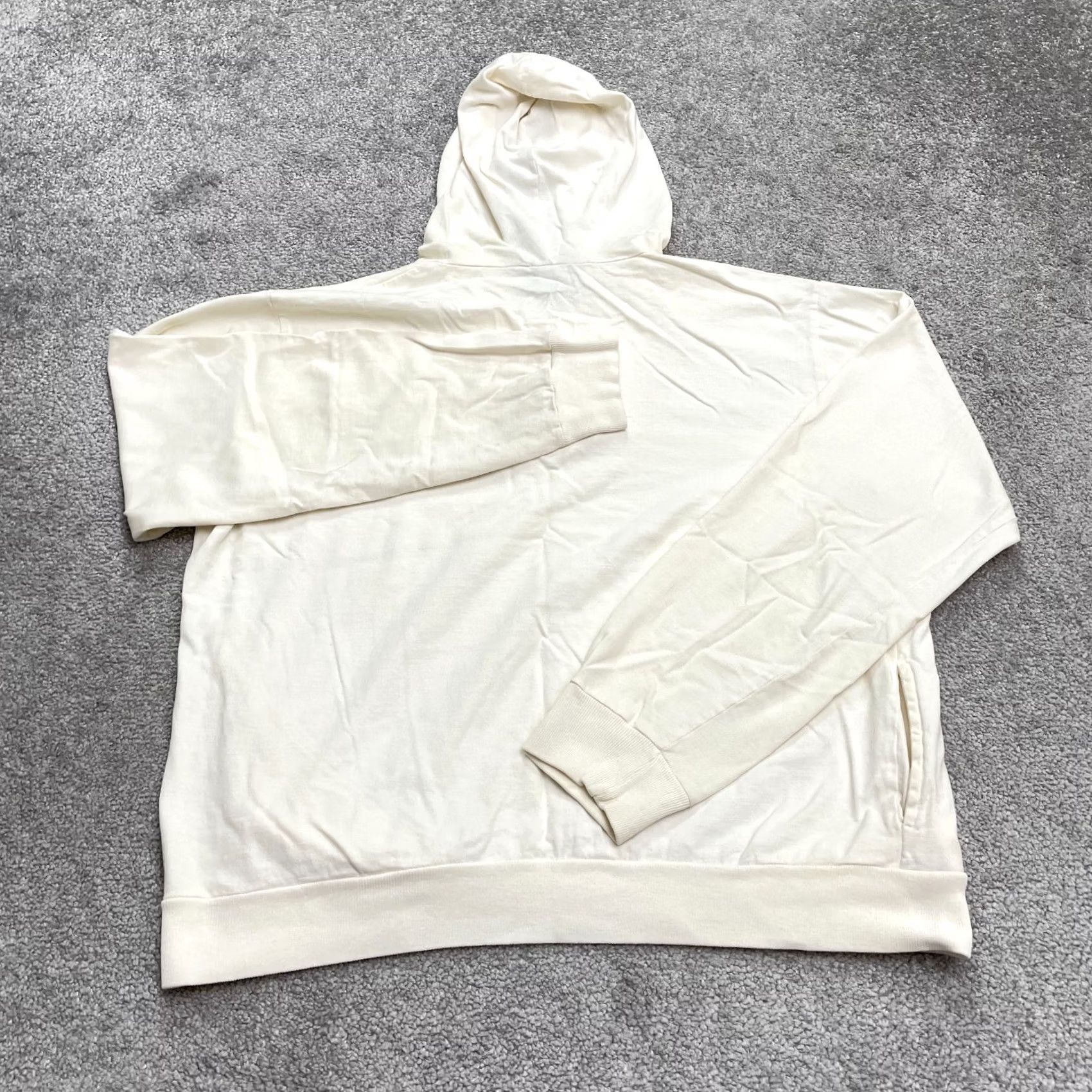 Levi's VINTAGE LEvi's Hoodie Sweatshirt Mens Large Ivory Pockets Casual 90s Size XL / US 12-14 / IT 48-50 - 2 Thumbnail