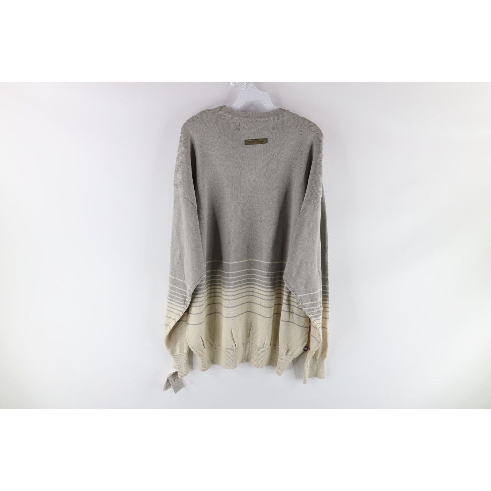 Phat Farm × Vintage NOS Vintage 90s Phat Farm Striped Script Knit Sweater Size US XXL / EU 58 / 5 - 8 Thumbnail