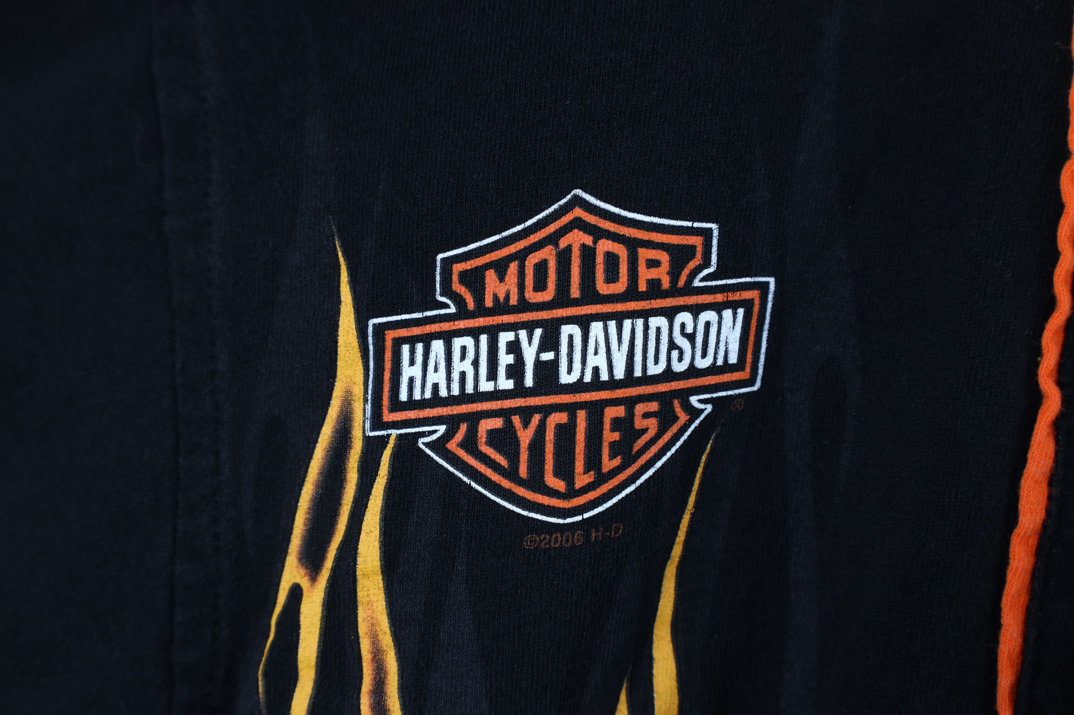 Harley Davidson Vintage Y2K Harley Davidson Fire Flames Collared Polo Shirt Size US XL / EU 56 / 4 - 5 Thumbnail