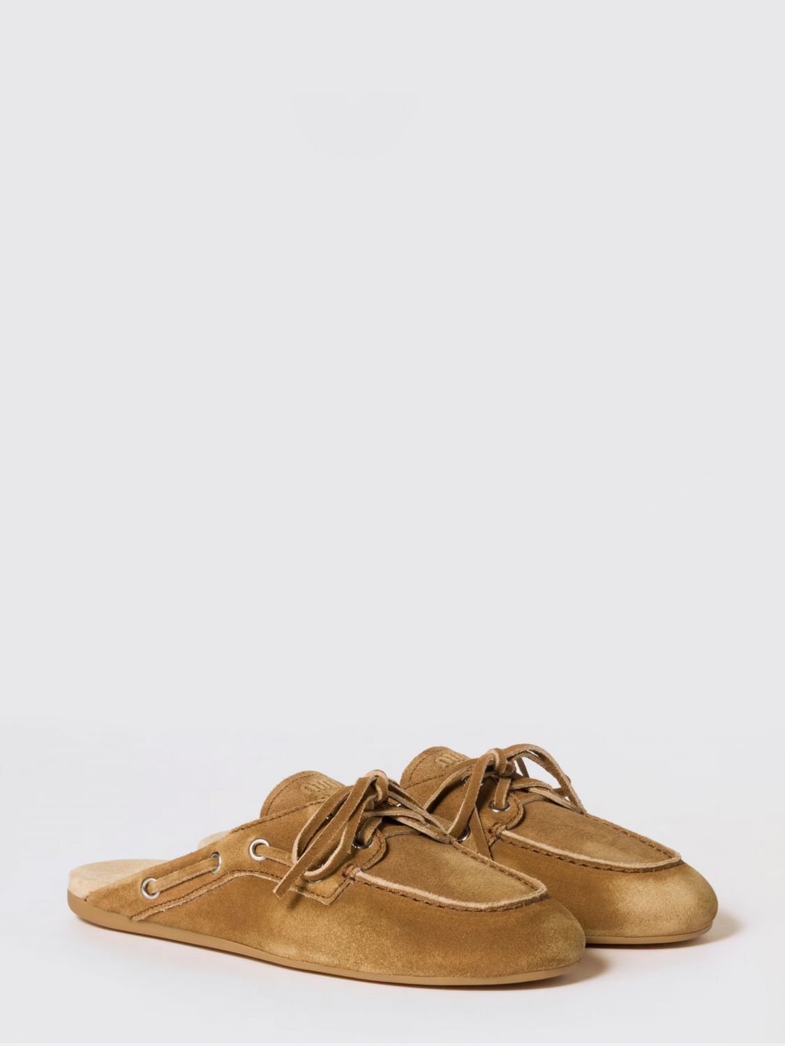 Miu Miu Miu Miu Flat Shoes Woman Brown Size US 7 / IT 37 - 1 Preview