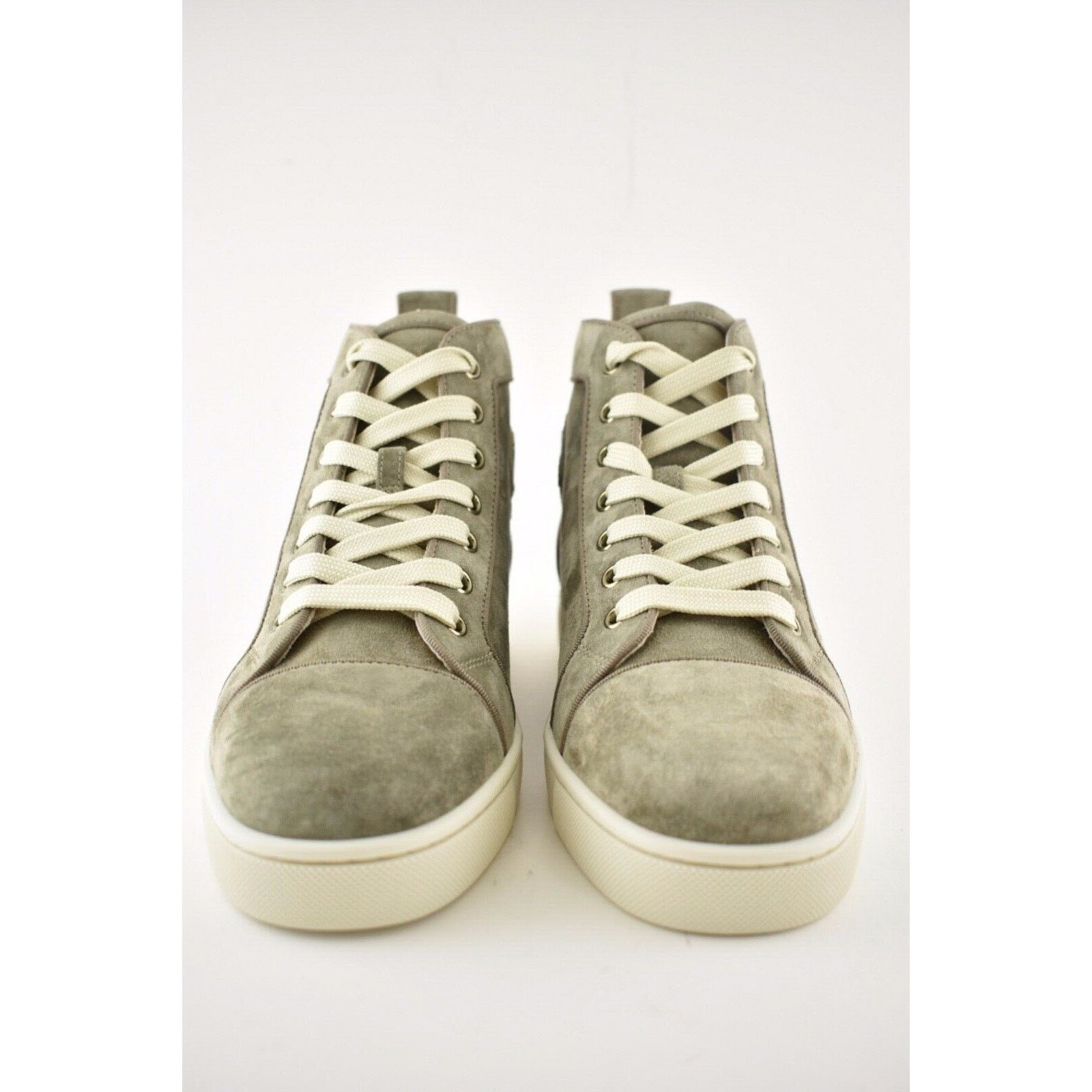 Christian Louboutin Christian Louboutin Mens Louis Orlato Flat Poivre Vert Suede Size US 7 / EU 40 - 5 Thumbnail