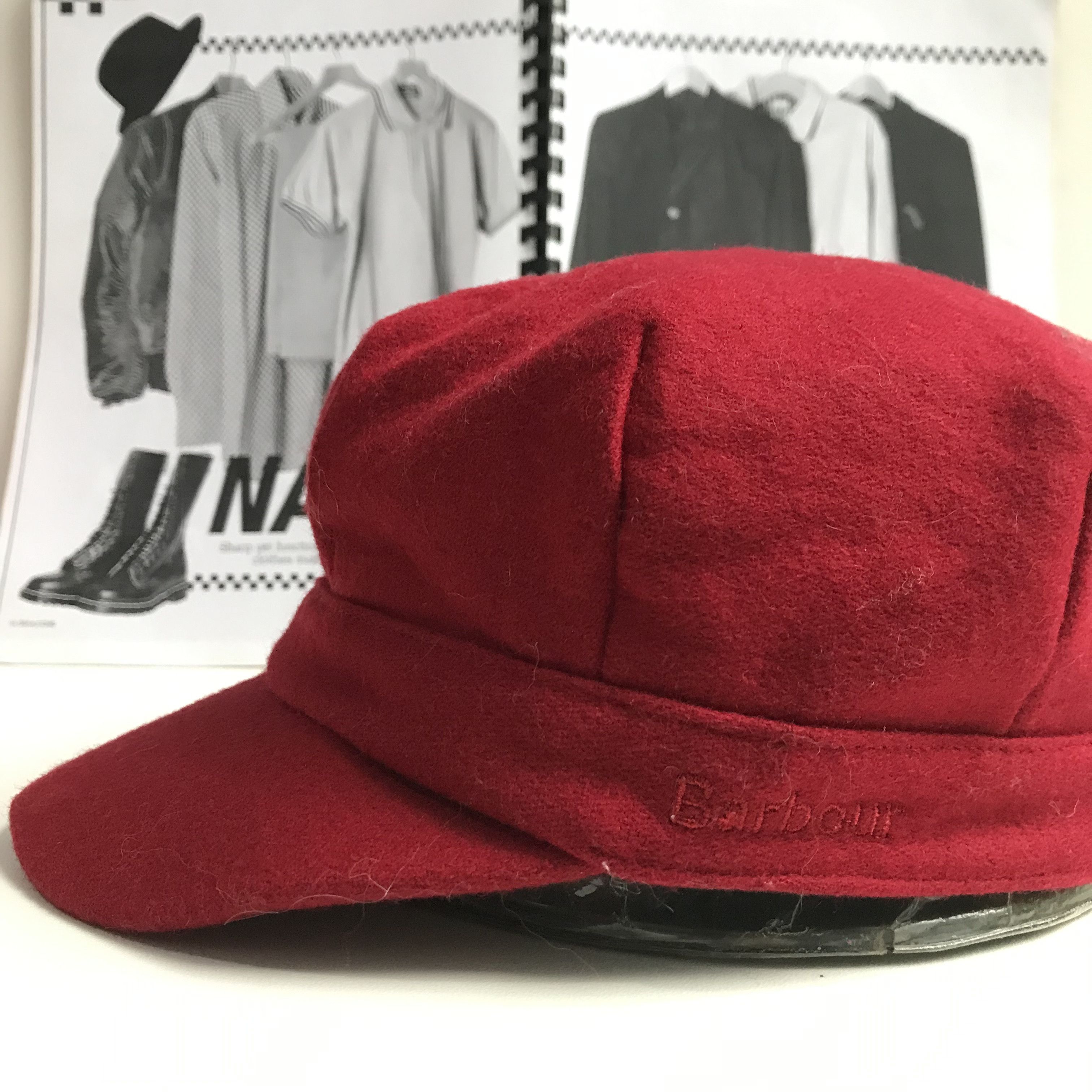 Barbour Vintage Barbour bothal bakerboy in Red Patrol Cap Size S Size ONE SIZE - 6 Thumbnail