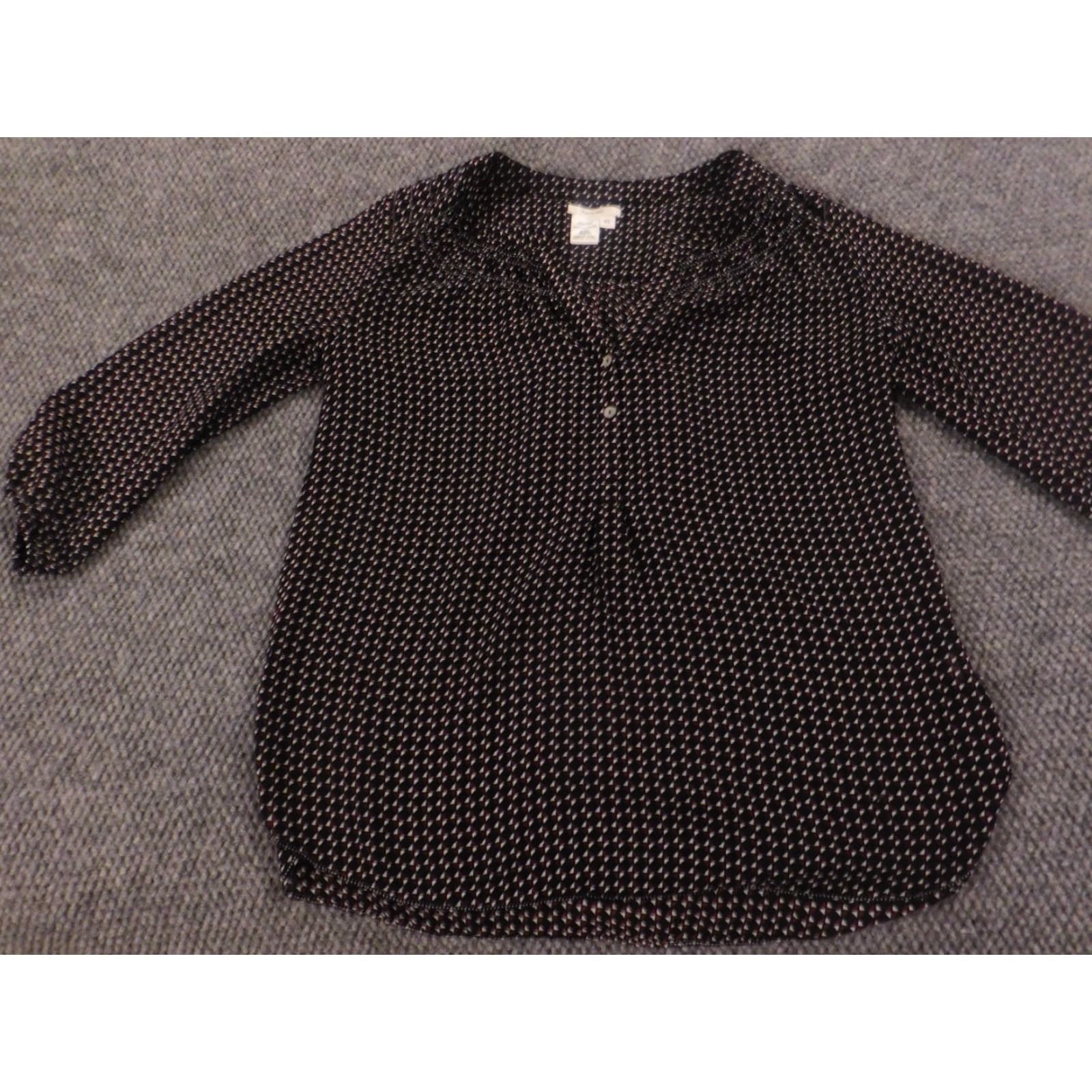 Vintage Sophie Max Blouse Shirt Womens Red Plaid V-Neck Pullover Long Sleeve XS Short Sleeve? Size S / US 4 / IT 40 - 3 Thumbnail