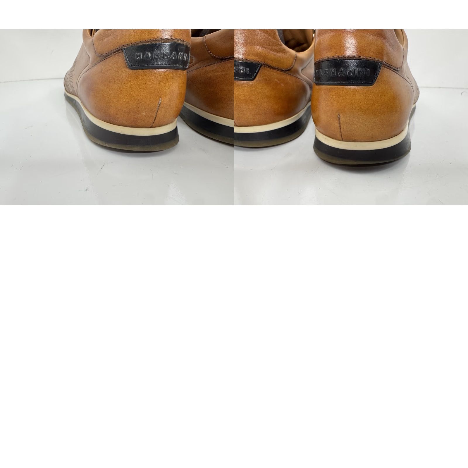 Magnanni MAGNANNI Leather 10 M Sneakers Mens Casual Lace Up Brown Leather Sneaker US Size 10 Size US 10 / EU 43 - 8 Thumbnail