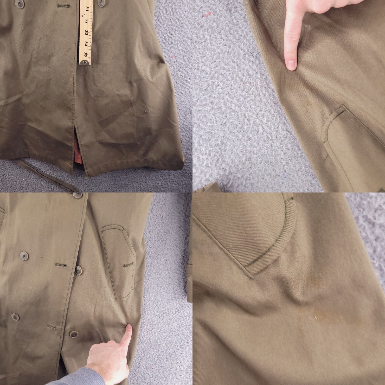 Vintage VINTAGE John Weitz Trench Overcoat Coat Long Women Brown Cotton Wool Lined Removable Lining Size 10 Size L / US 10 / IT 46 - 10 Thumbnail