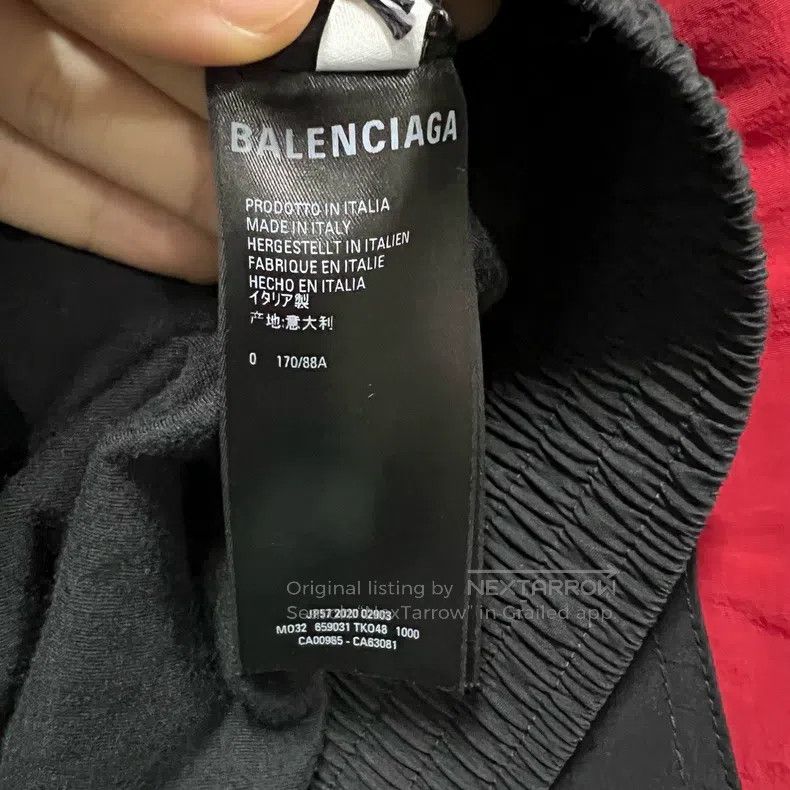 Balenciaga Balenciaga Black Red Double Hook School Uniform Jacket Size US XS / EU 42 / 0 - 6 Thumbnail
