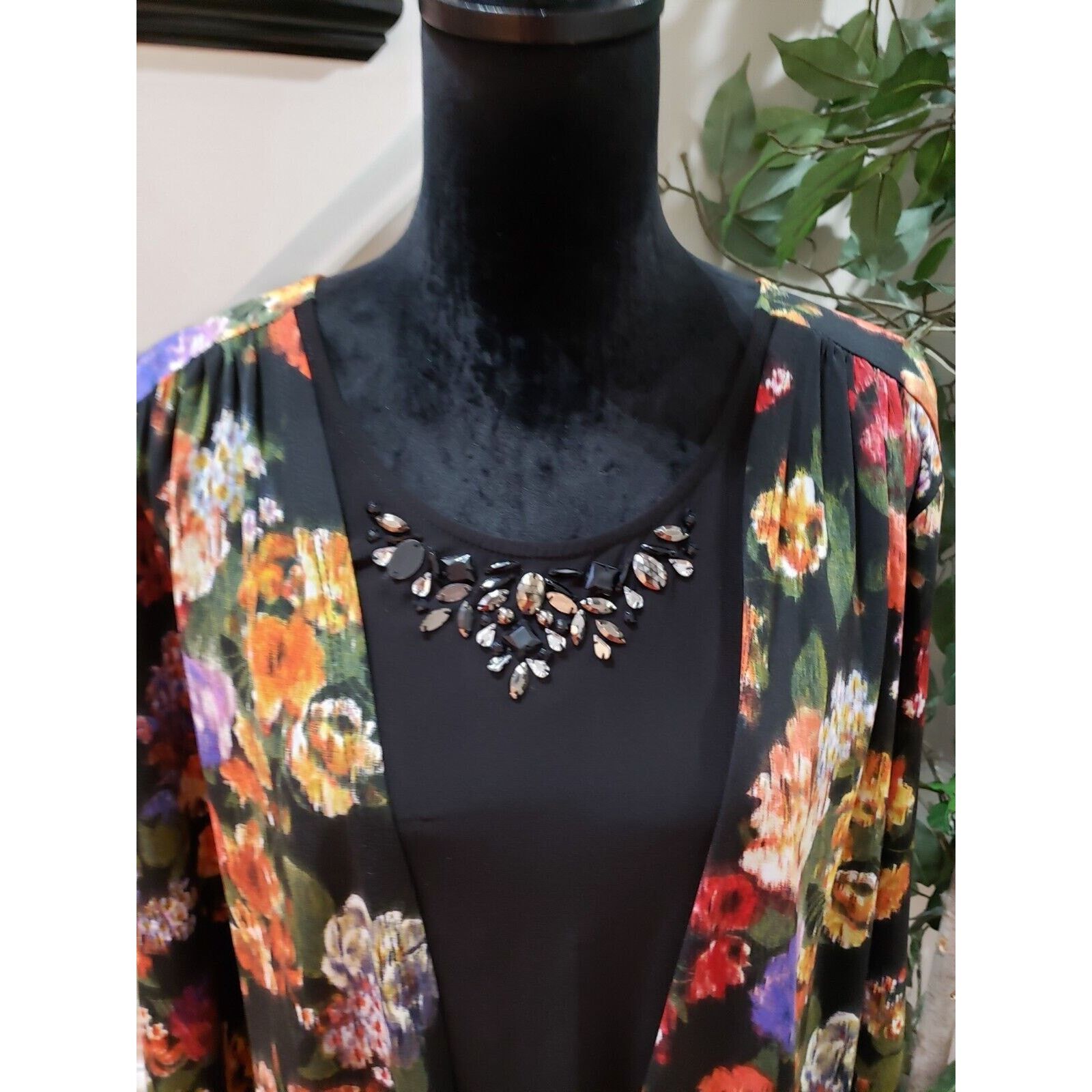 Other New Directions Polyester Round Neck Long Sleeve Blouse 3X Size 3XL / US 20-22 - 4 Thumbnail