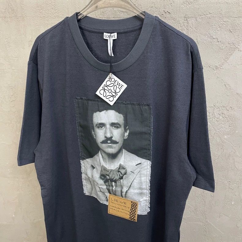 Loewe loewe Gray silhouette patch logo short-sleeved T-shirt 2506 Size US M / EU 48-50 / 2 - 3 Thumbnail