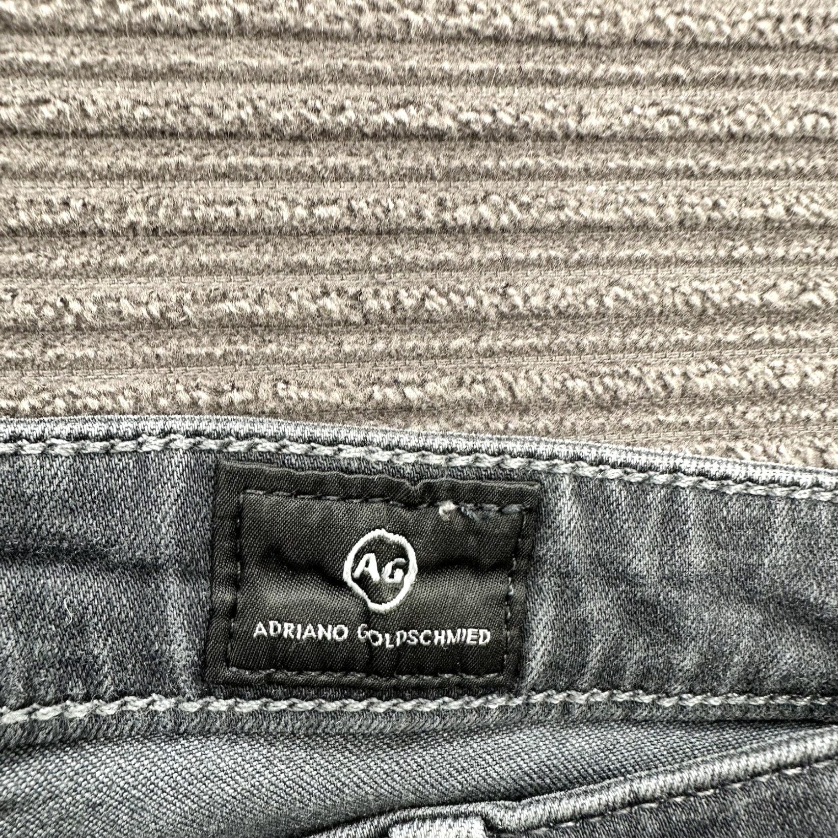 Vintage Adriano Goldschmied AG Stevie Jeans Women 27R Slim Mid Rise Gray Visoce Ankle Modern Bohemian USA 27 Womens Jeans Size 27" / US 4 / IT 40 - 4 Thumbnail