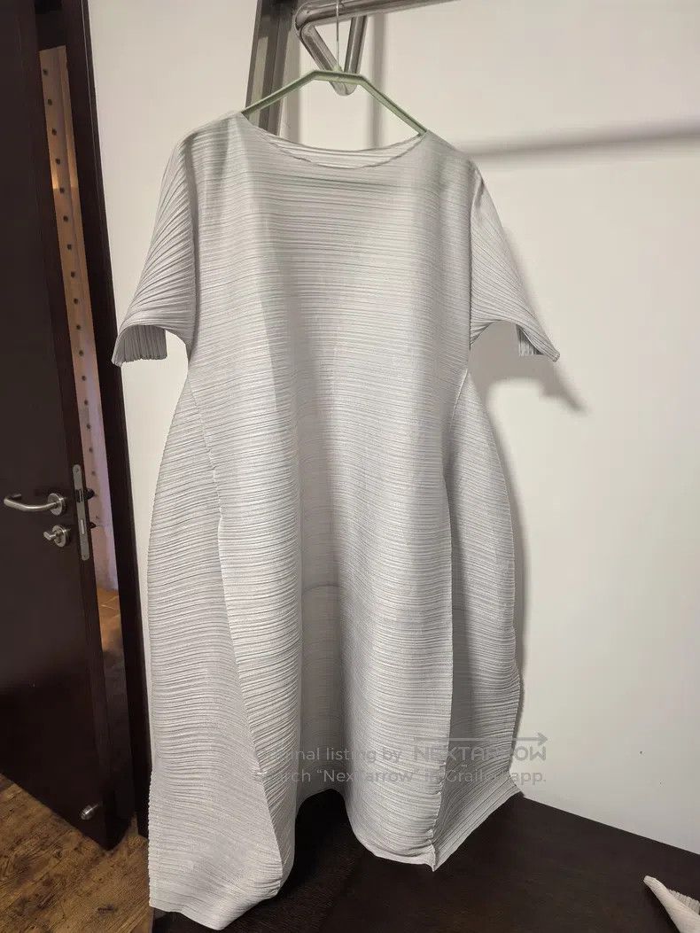 Issey Miyake Issey Miyake Dress Silver Gray Size S / US 4 / IT 40 - 3 Thumbnail