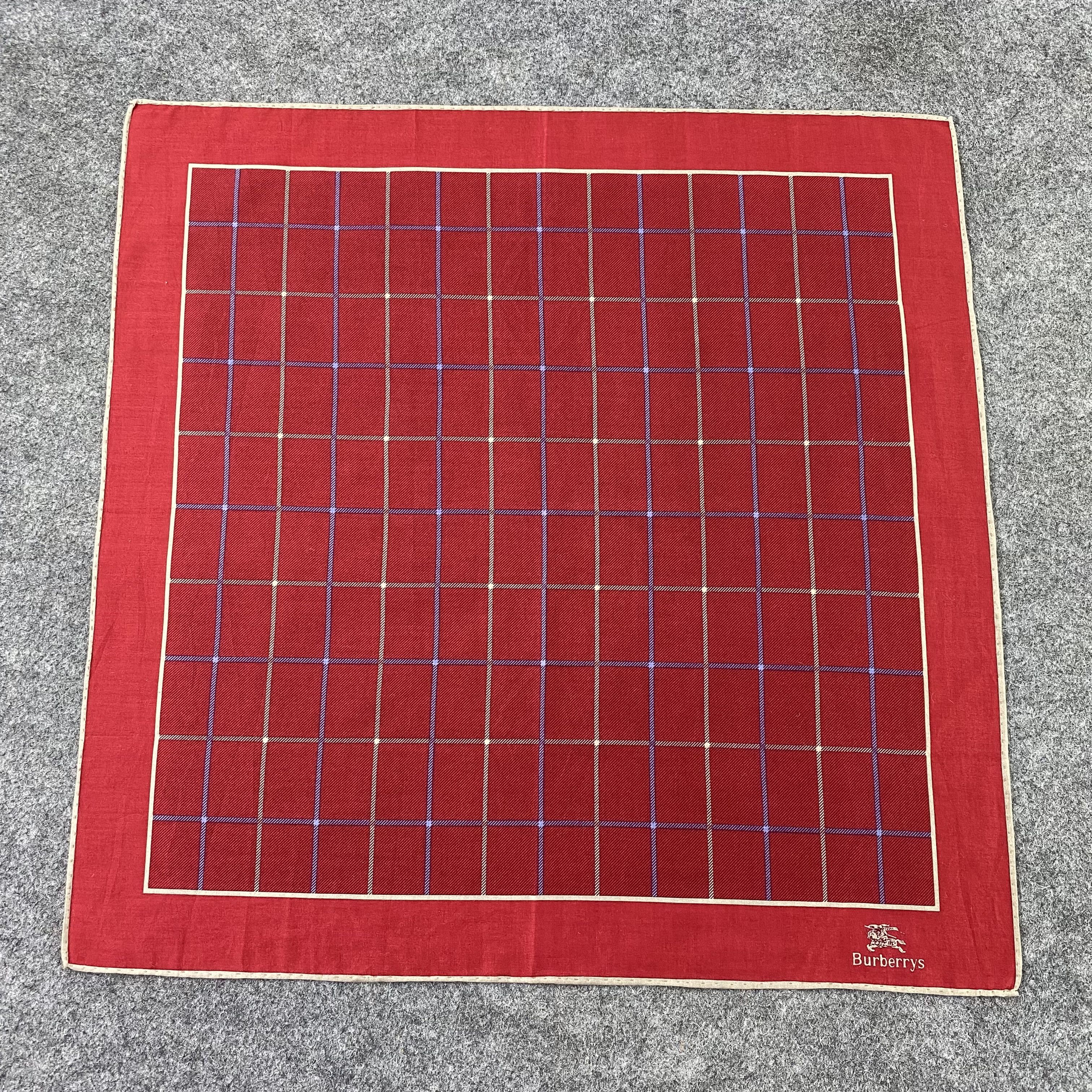 Burberry × Vintage Burberry Handkerchief / Bandana / Neckerchief-B1012 Size ONE SIZE - 3 Thumbnail