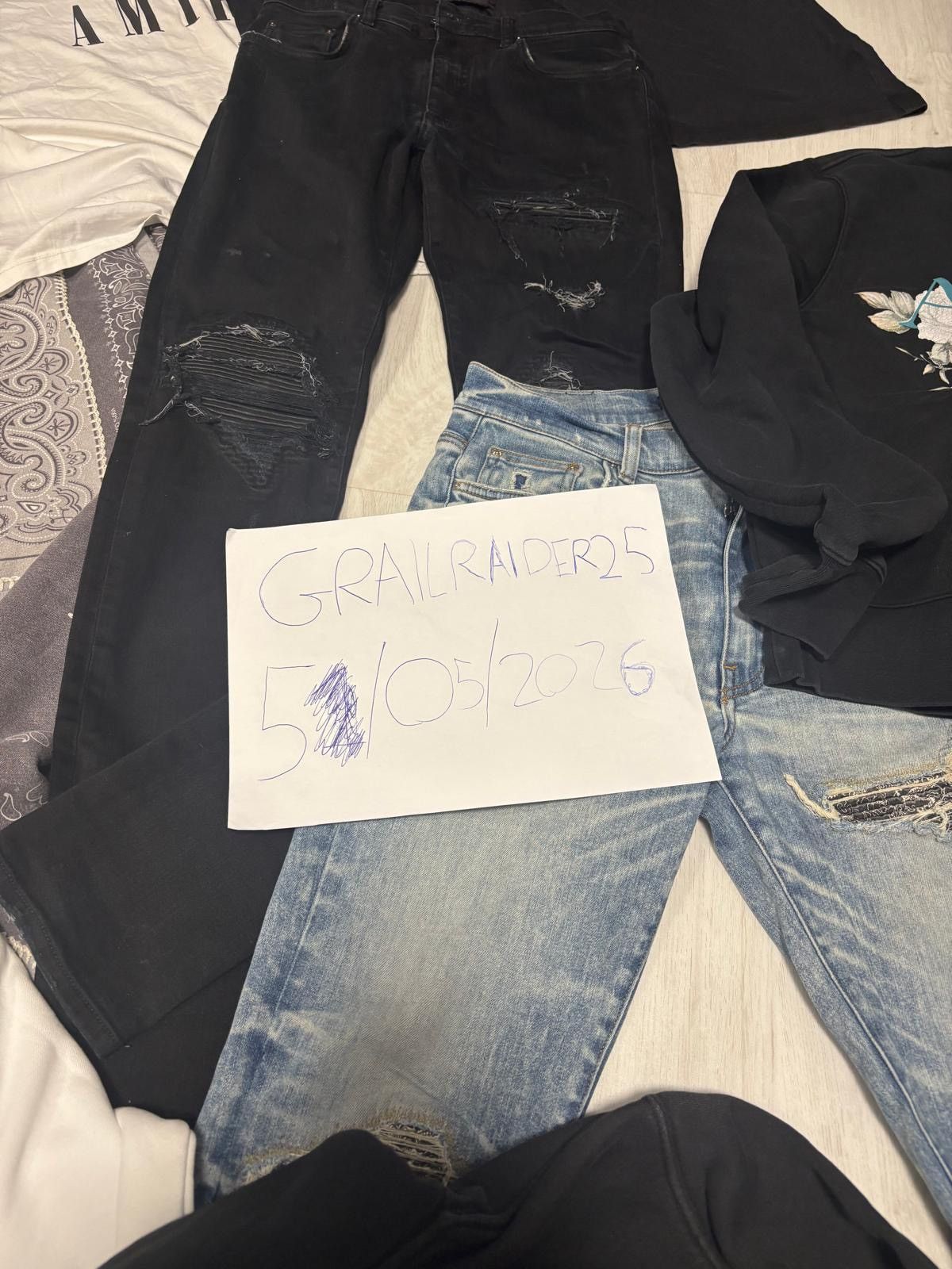 Amiri AMIRI RESELL LOT x8 - JEANS/TOPS - SIZES L/XL/32 Size US 32 / EU 48 - 2 Thumbnail