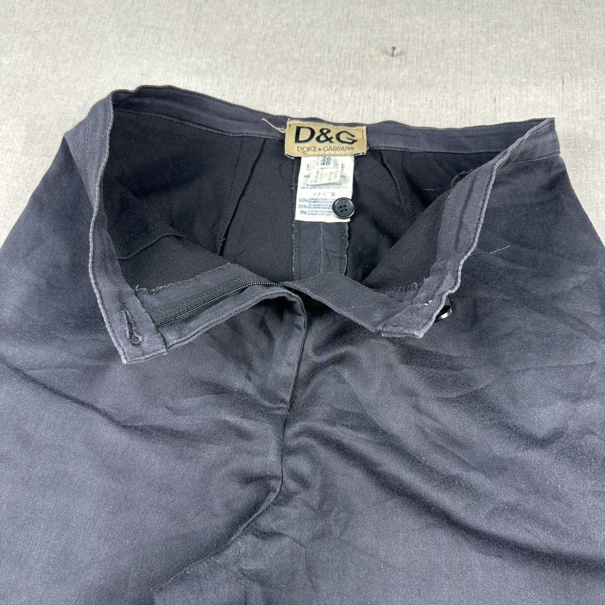 Dolce & Gabbana Dolce & Gabbana Flare Trousers Split Hem Black Size 26" / US 2 / IT 38 - 9 Thumbnail