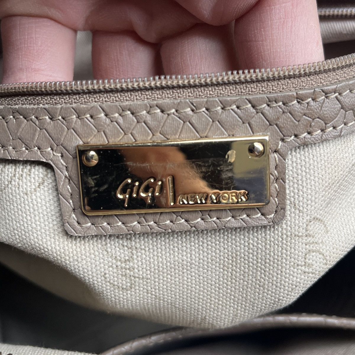 Other GiGi New York Embossed Python Leather Jessica Travel Bag Size ONE SIZE - 8 Thumbnail
