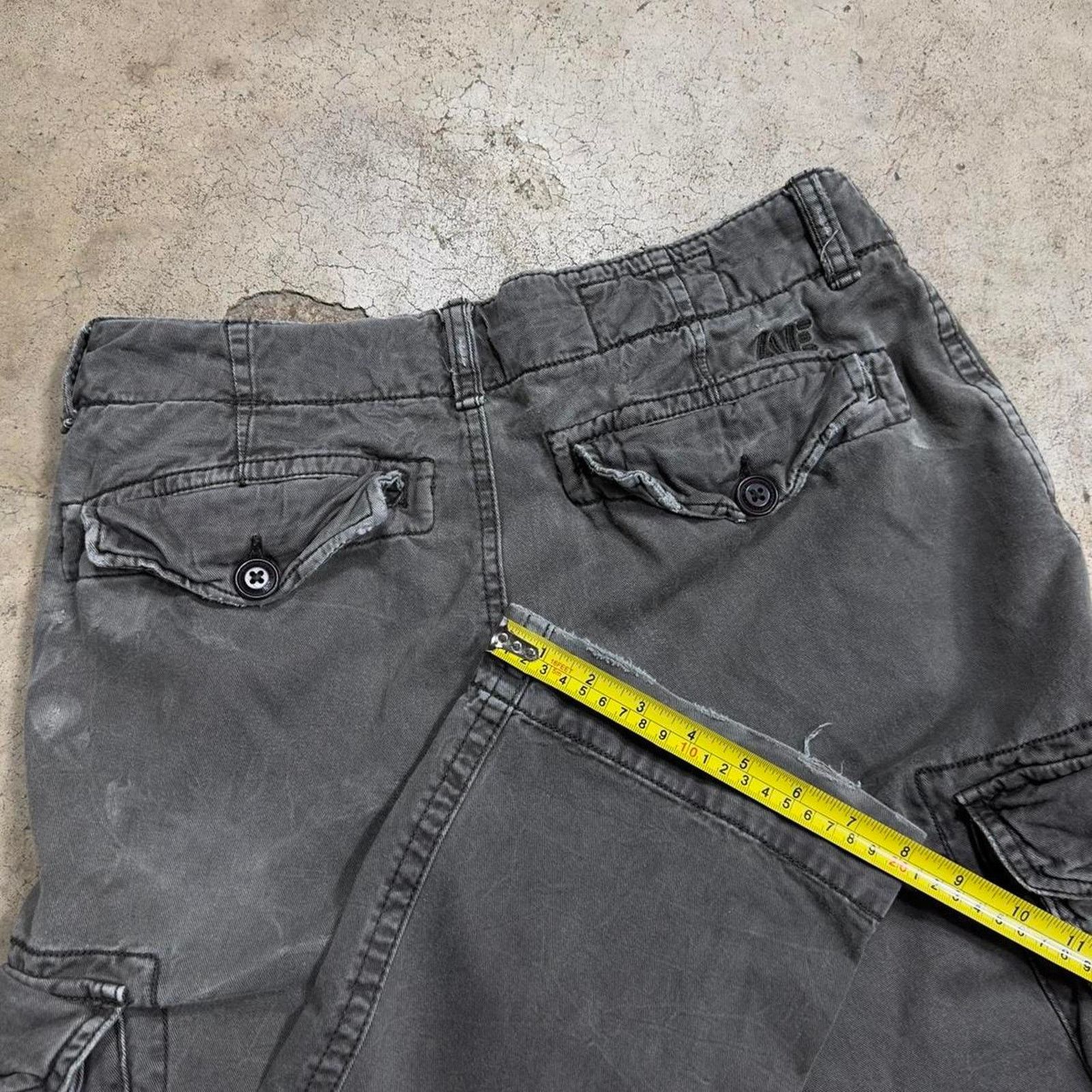 Vintage Y2K Low Rise Faded Forest Green Tactical Utility Cargo Pants Size US 32 / EU 48 - 5 Thumbnail
